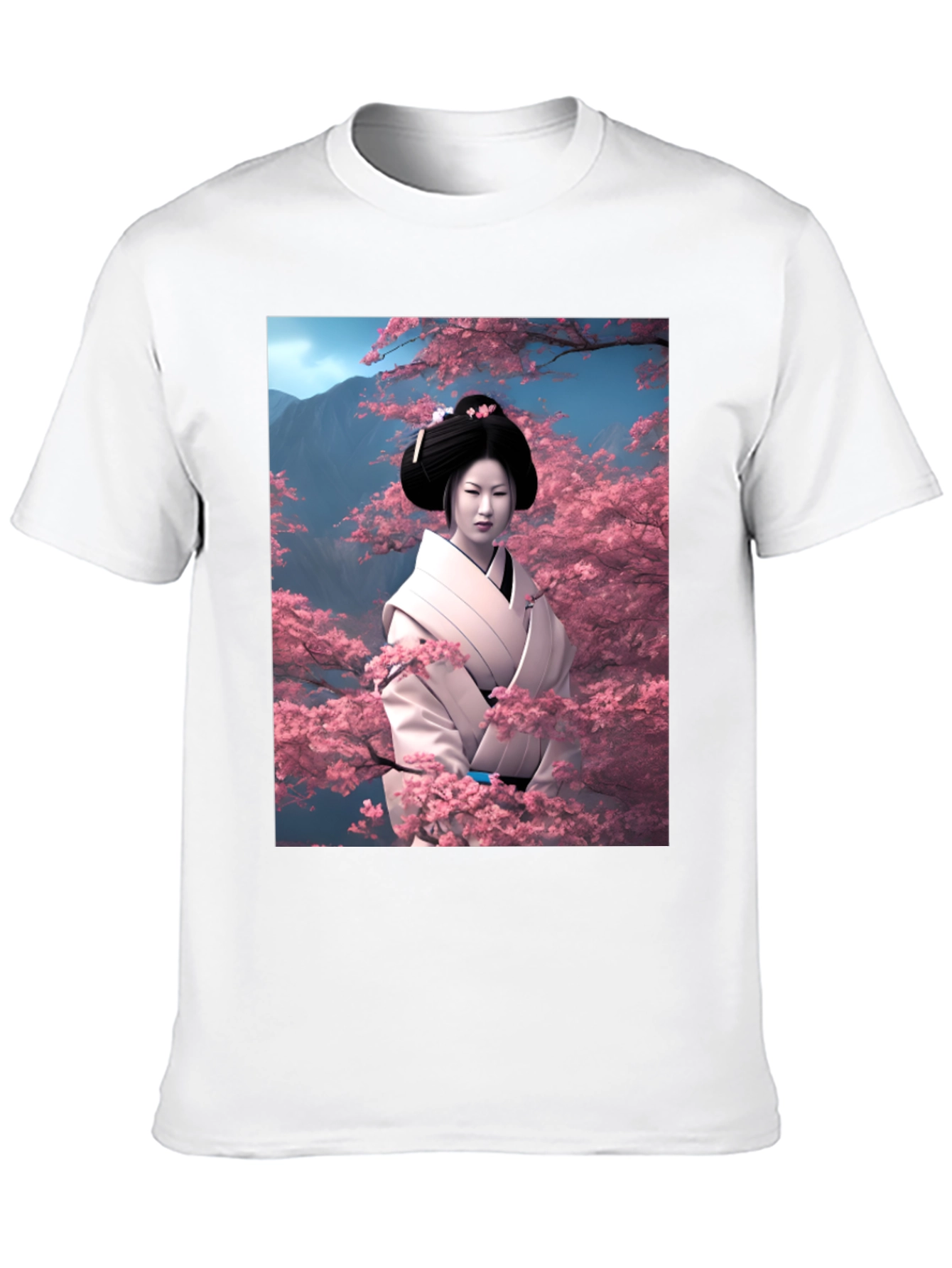 Geisha Cherry Blossom T-Shirt