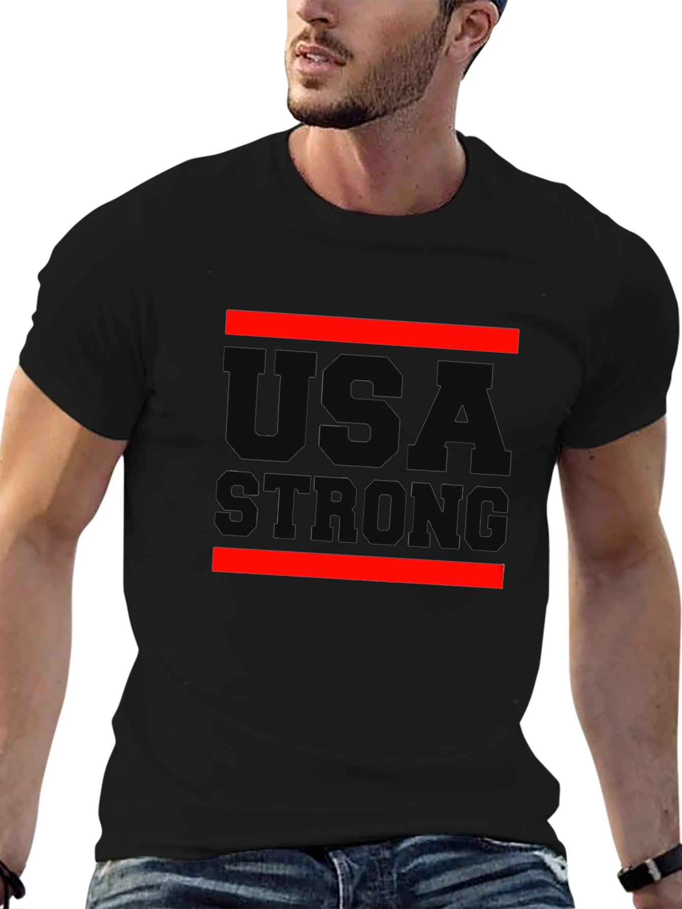 USA Strong Graphic Tee - Patriotic Pride