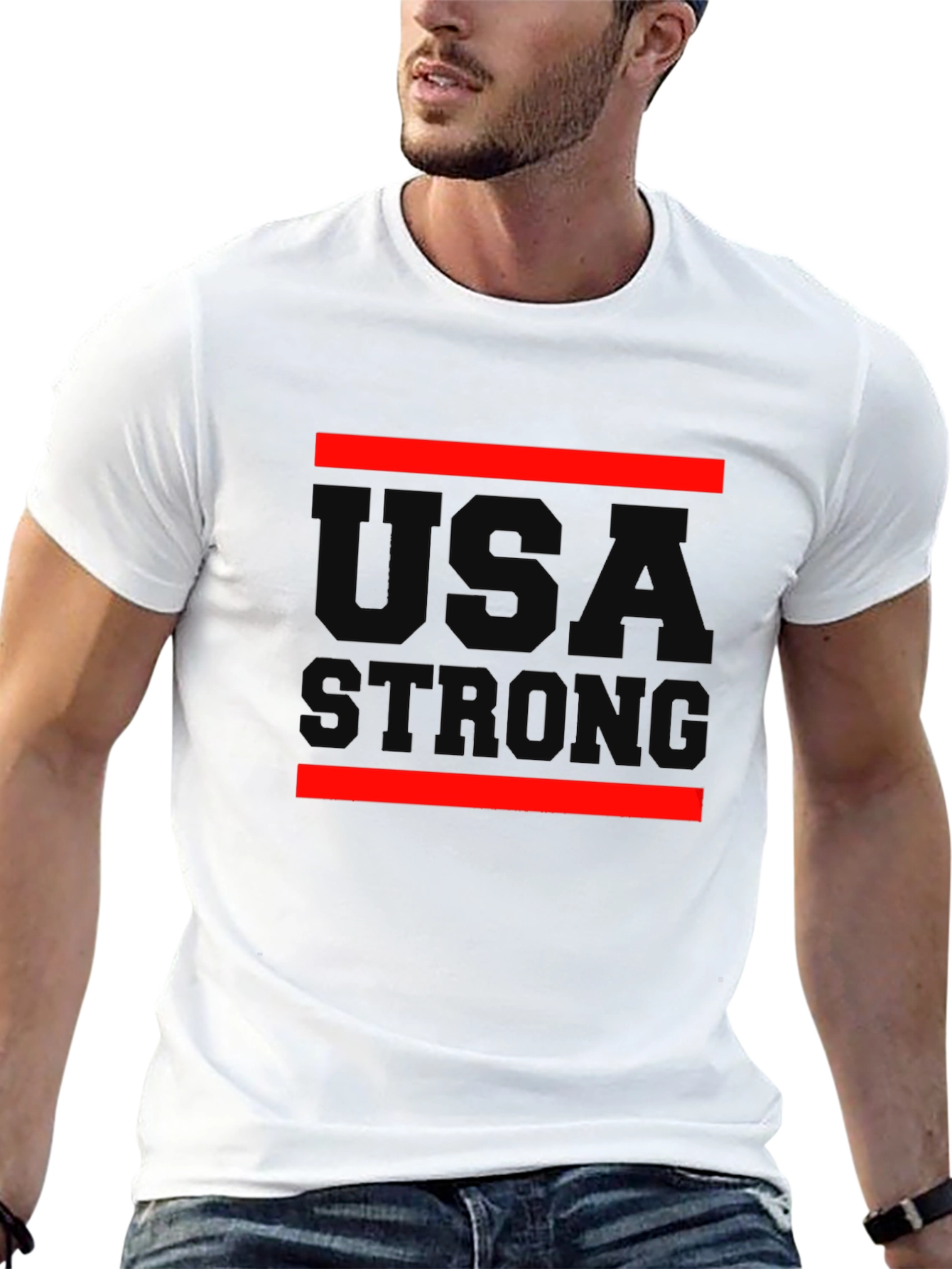 USA Strong Graphic Tee - Patriotic Pride