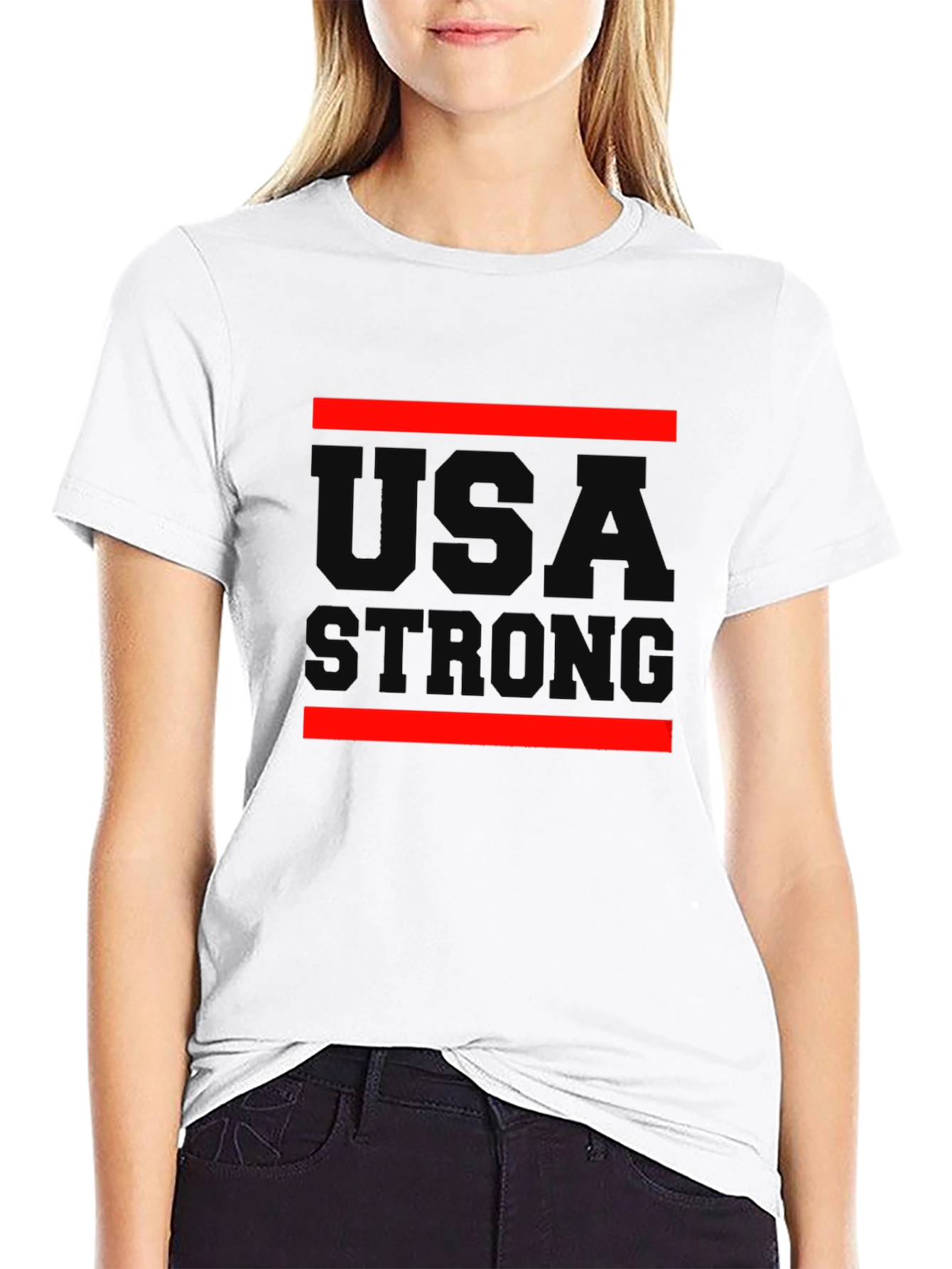 USA Strong Graphic Tee - Patriotic Pride