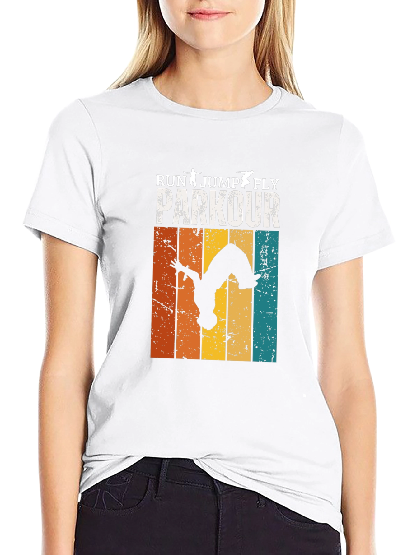 Parkour Run Jump Fly Graphic T-Shirt