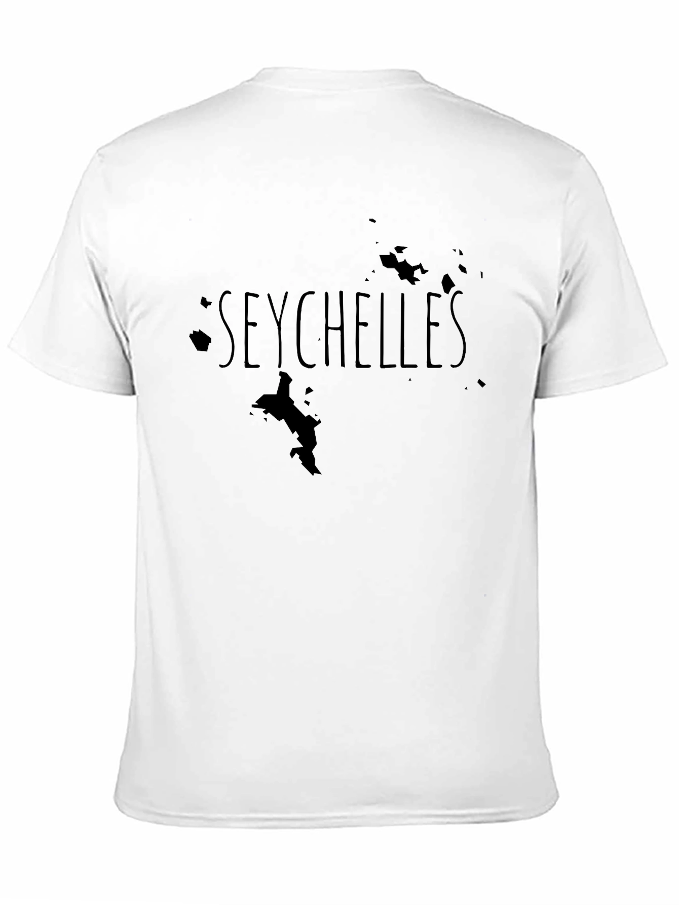 Seychelles Map Graphic T-Shirt - Island Souvenir Tee