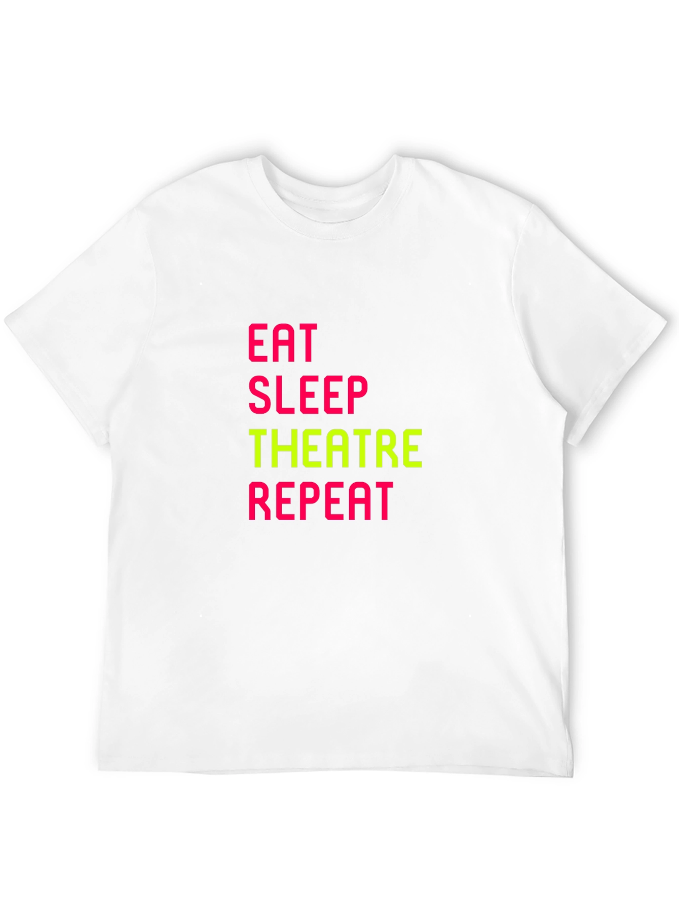 Eat Sleep Theatre Repeat Black T-Shirt