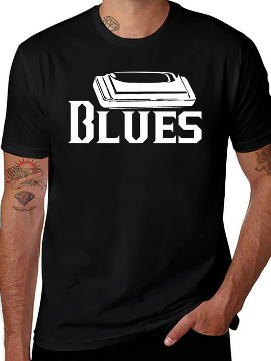 Blues Harmonica T-Shirt - Music Lover Tee