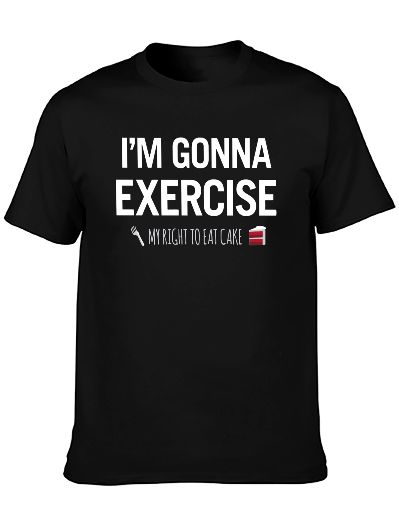 Funny Exercise Cake T-Shirt