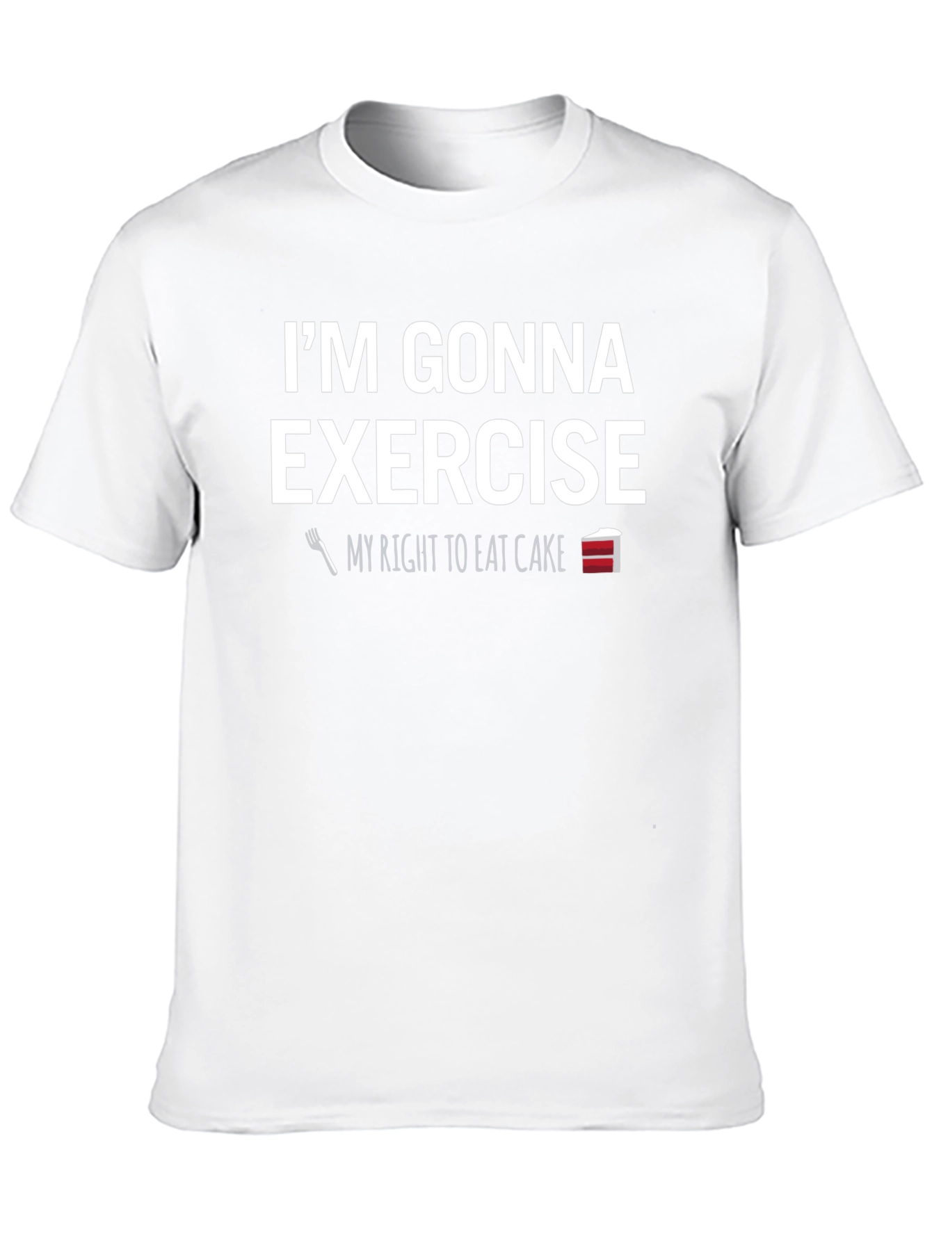 Funny Exercise Cake T-Shirt