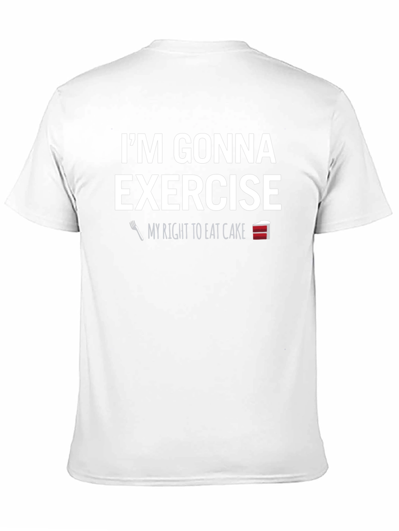 Funny Exercise Cake T-Shirt