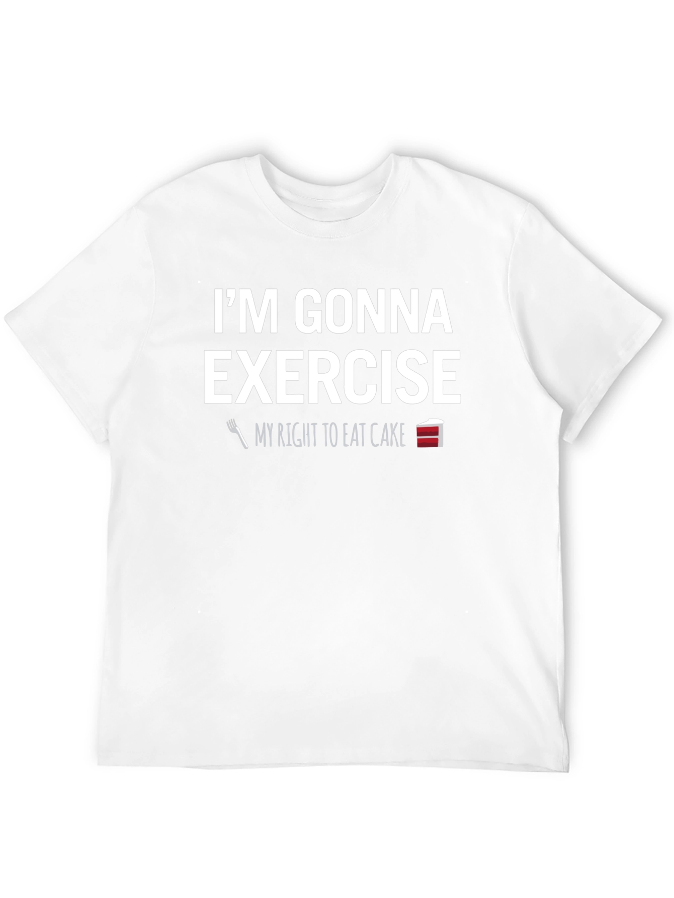 Funny Exercise Cake T-Shirt