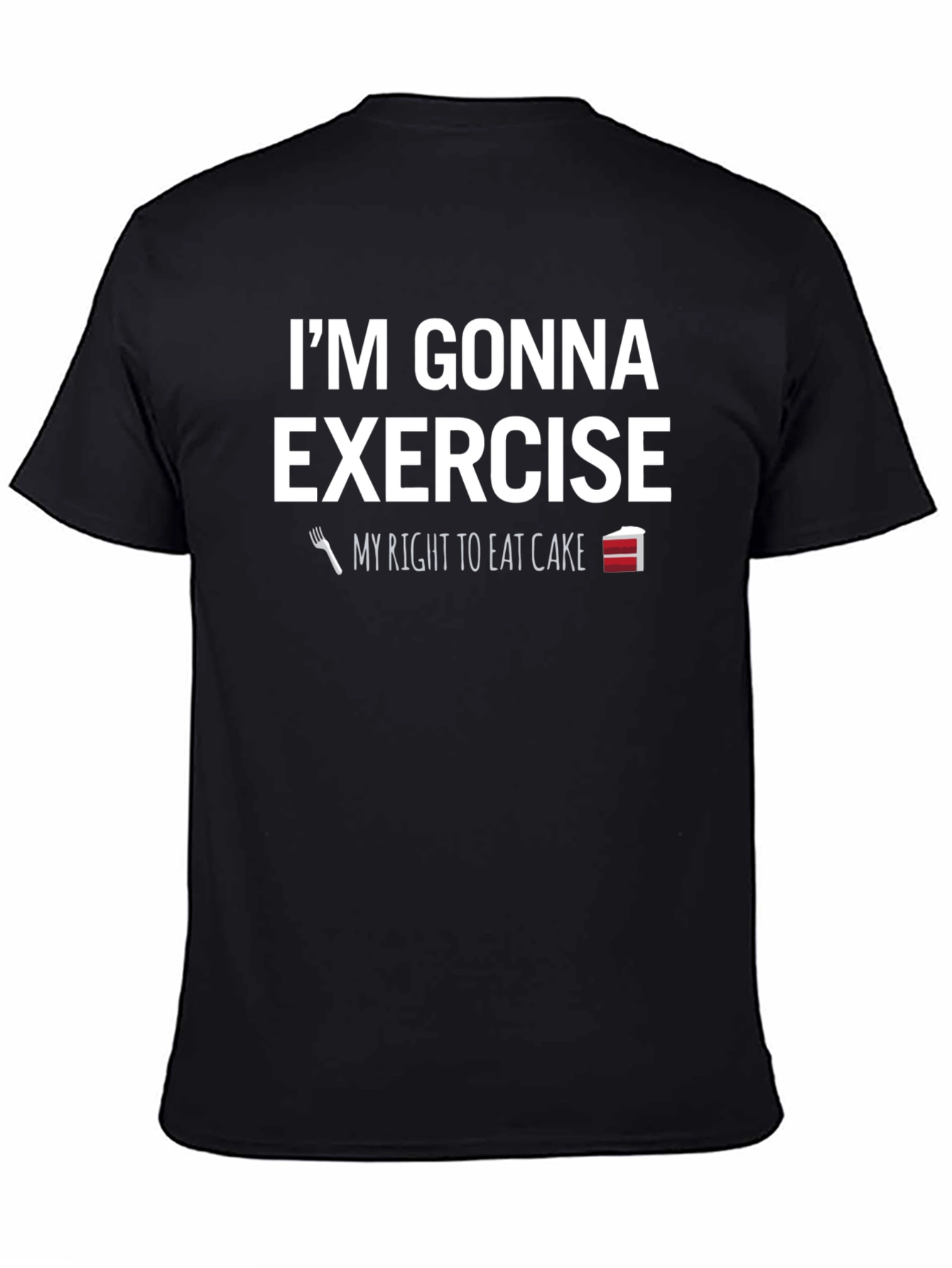 Funny Exercise Cake T-Shirt