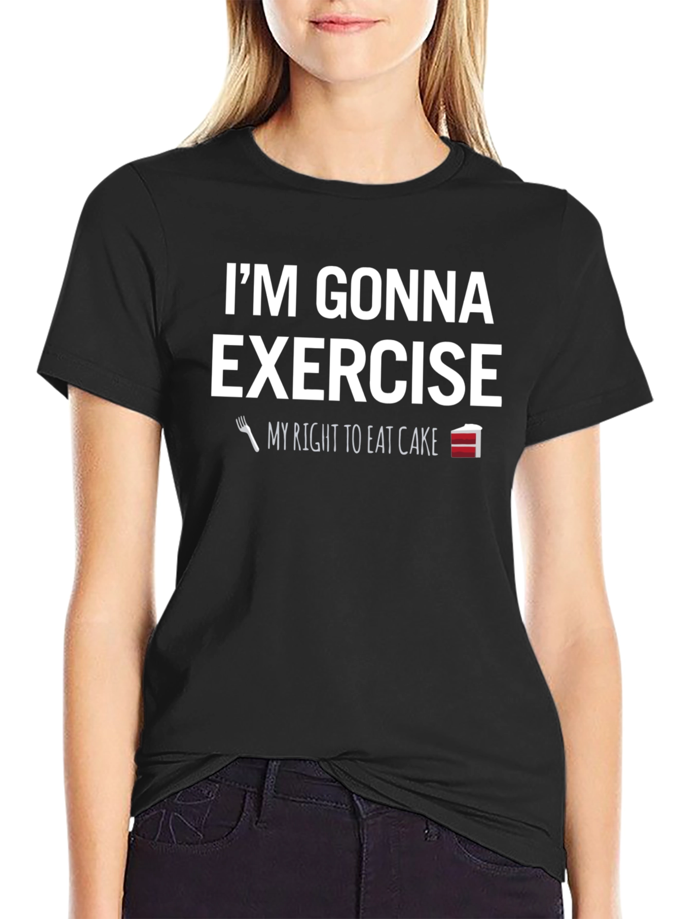 Funny Exercise Cake T-Shirt