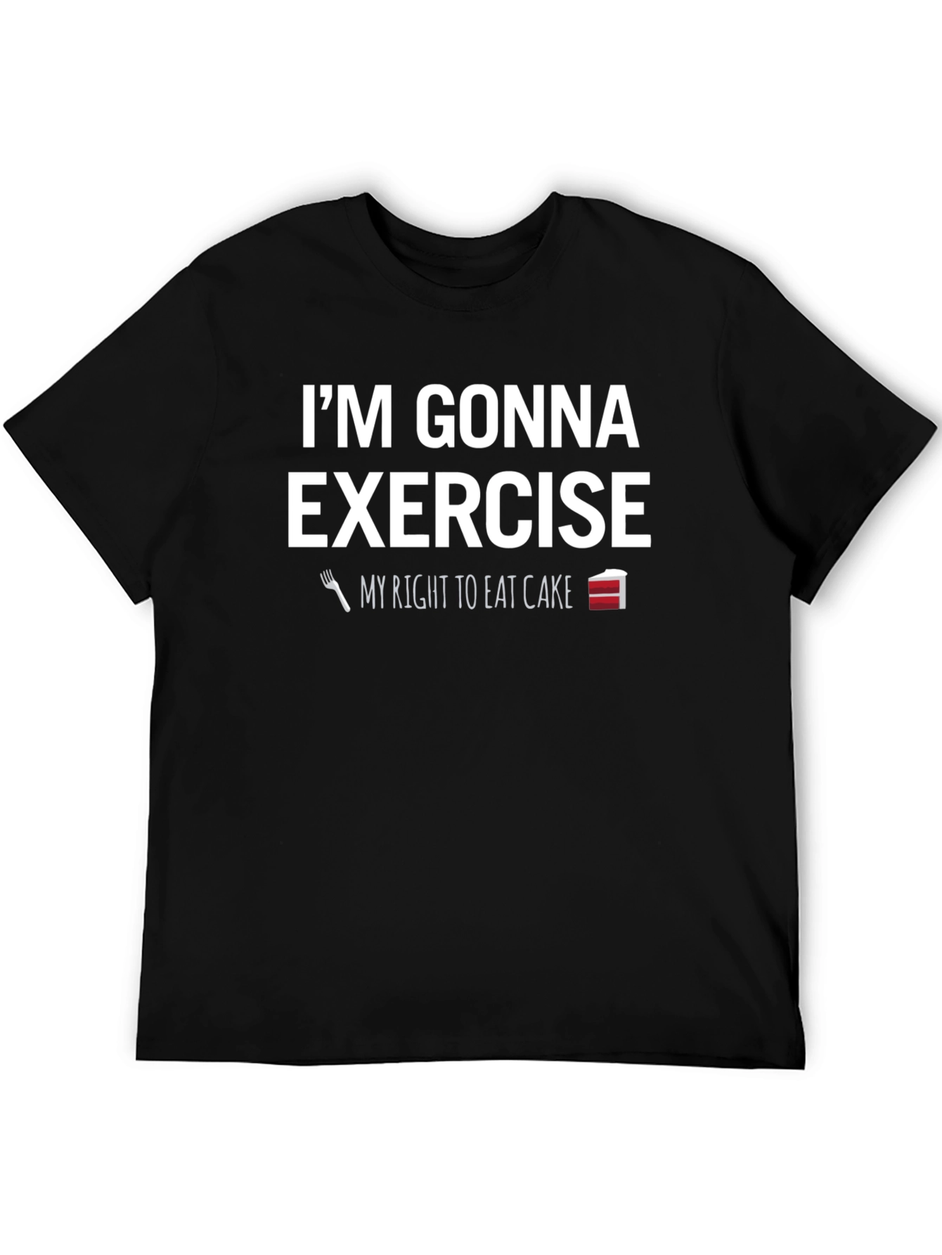 Funny Exercise Cake T-Shirt