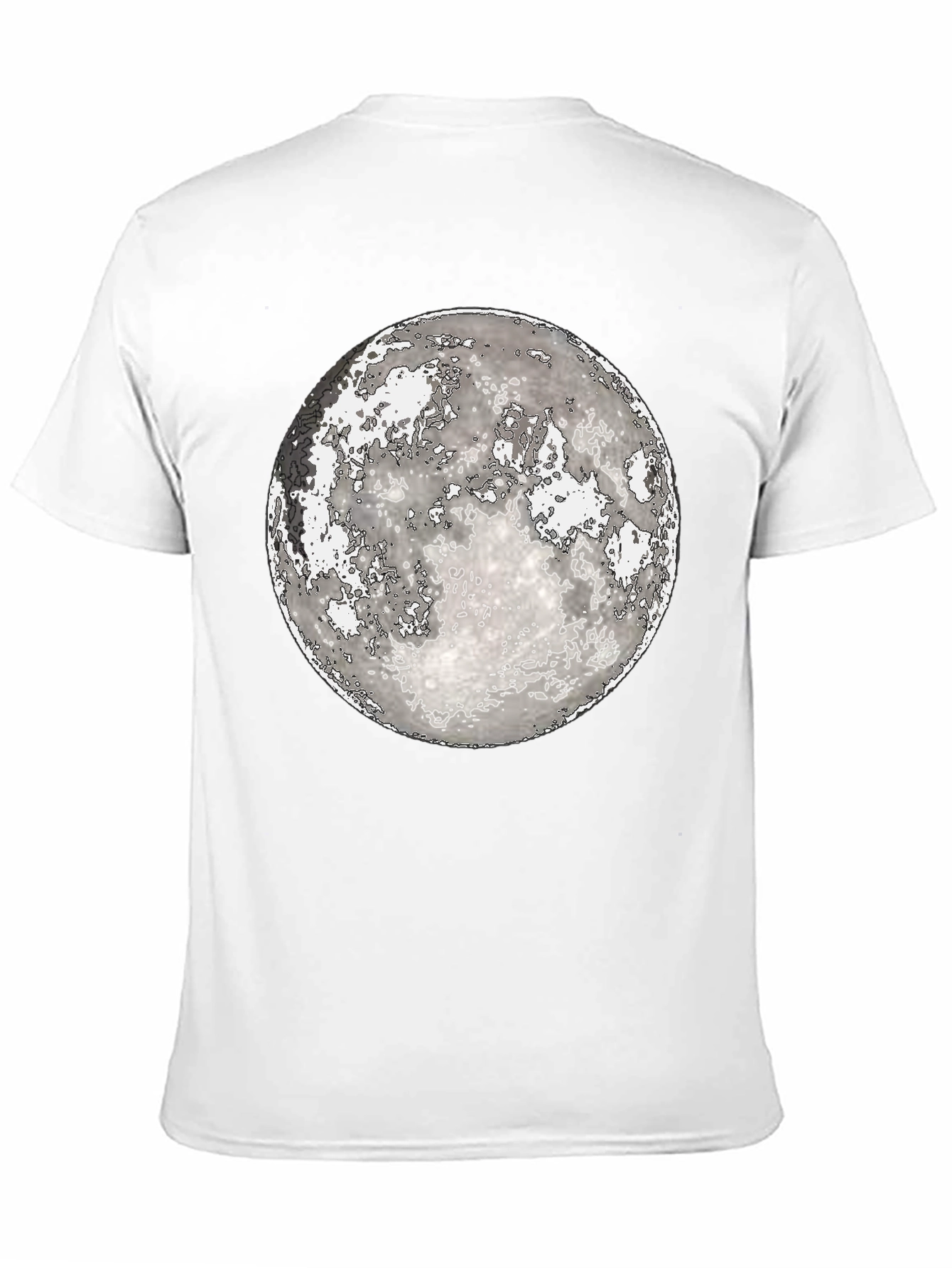 Moon Graphic Black T-Shirt