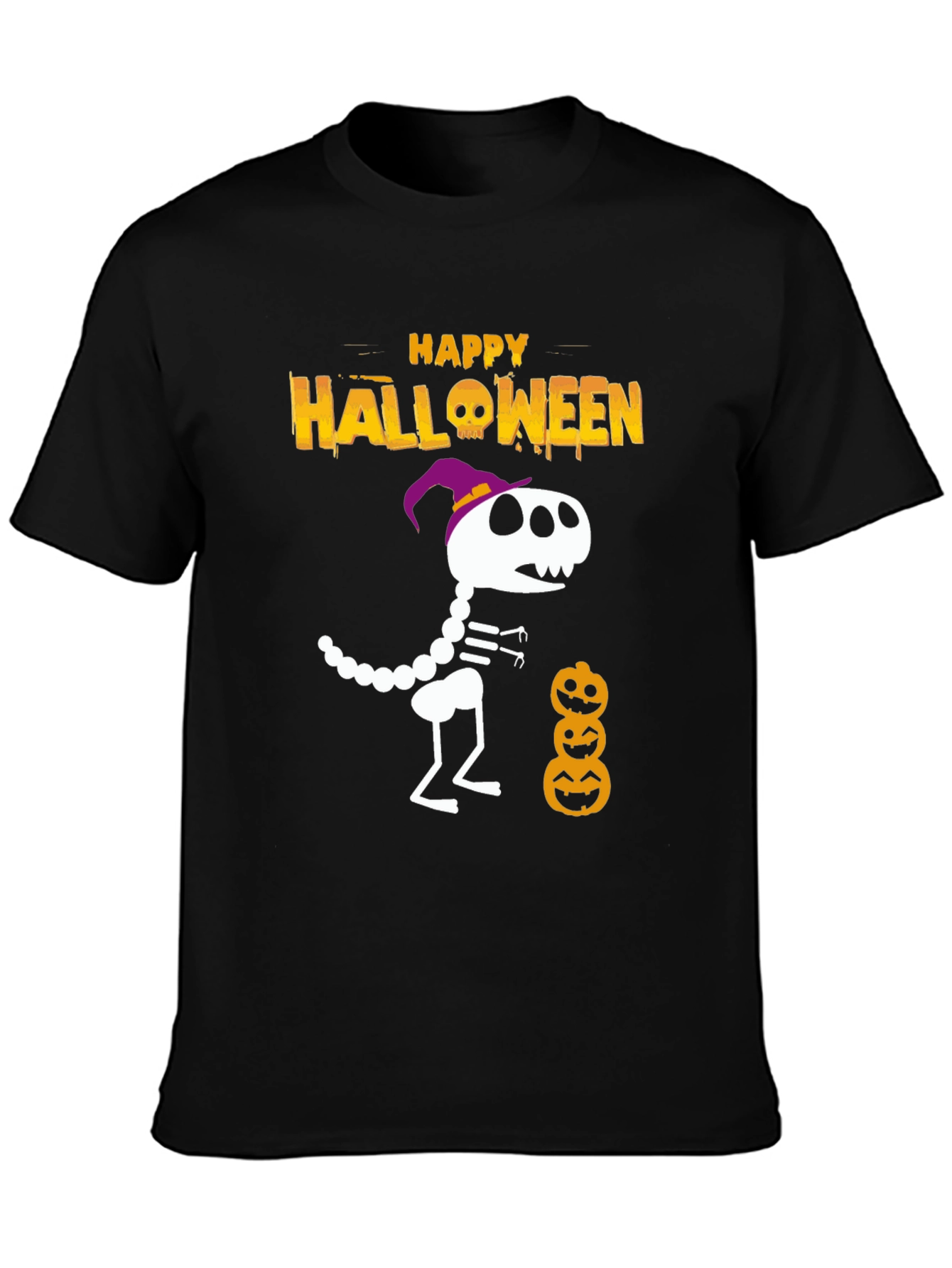 Halloween Dino Skeleton T-Shirt