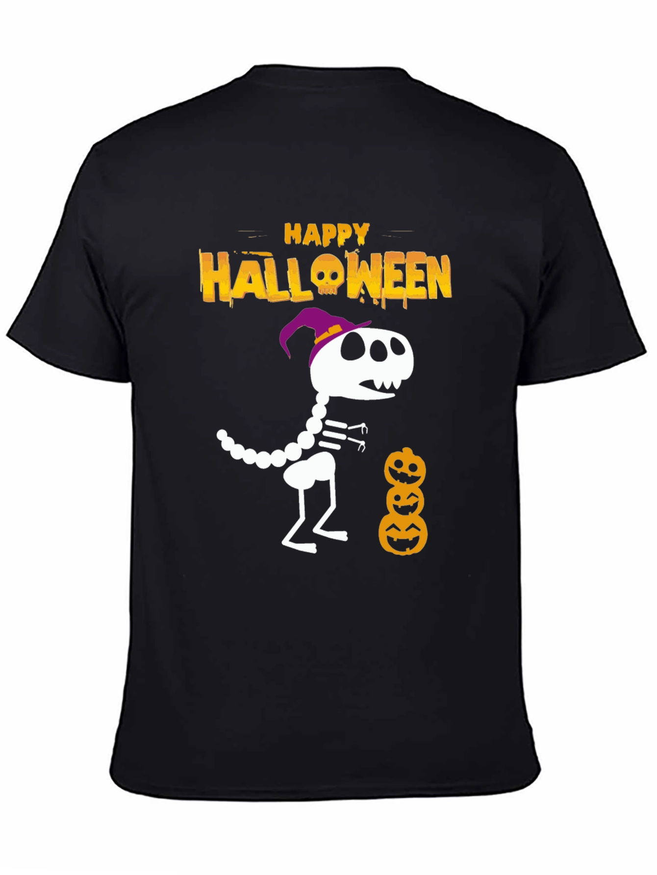 Halloween Dino Skeleton T-Shirt
