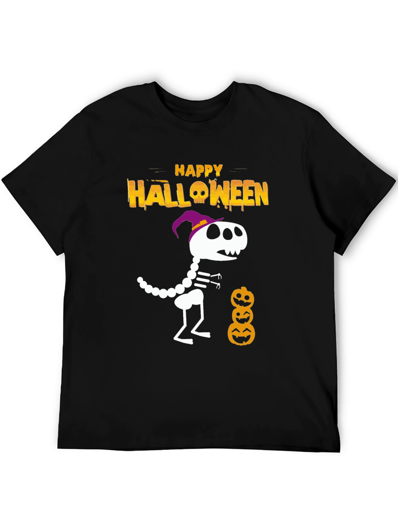 Halloween Dino Skeleton T-Shirt