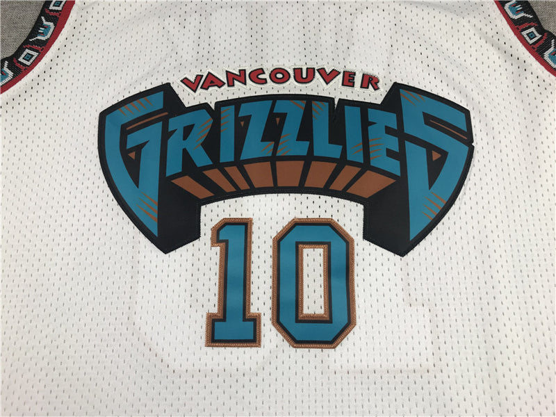 Men's Memphis Grizzlies Mike Bibby #10 White Classics Swingman Jerseys