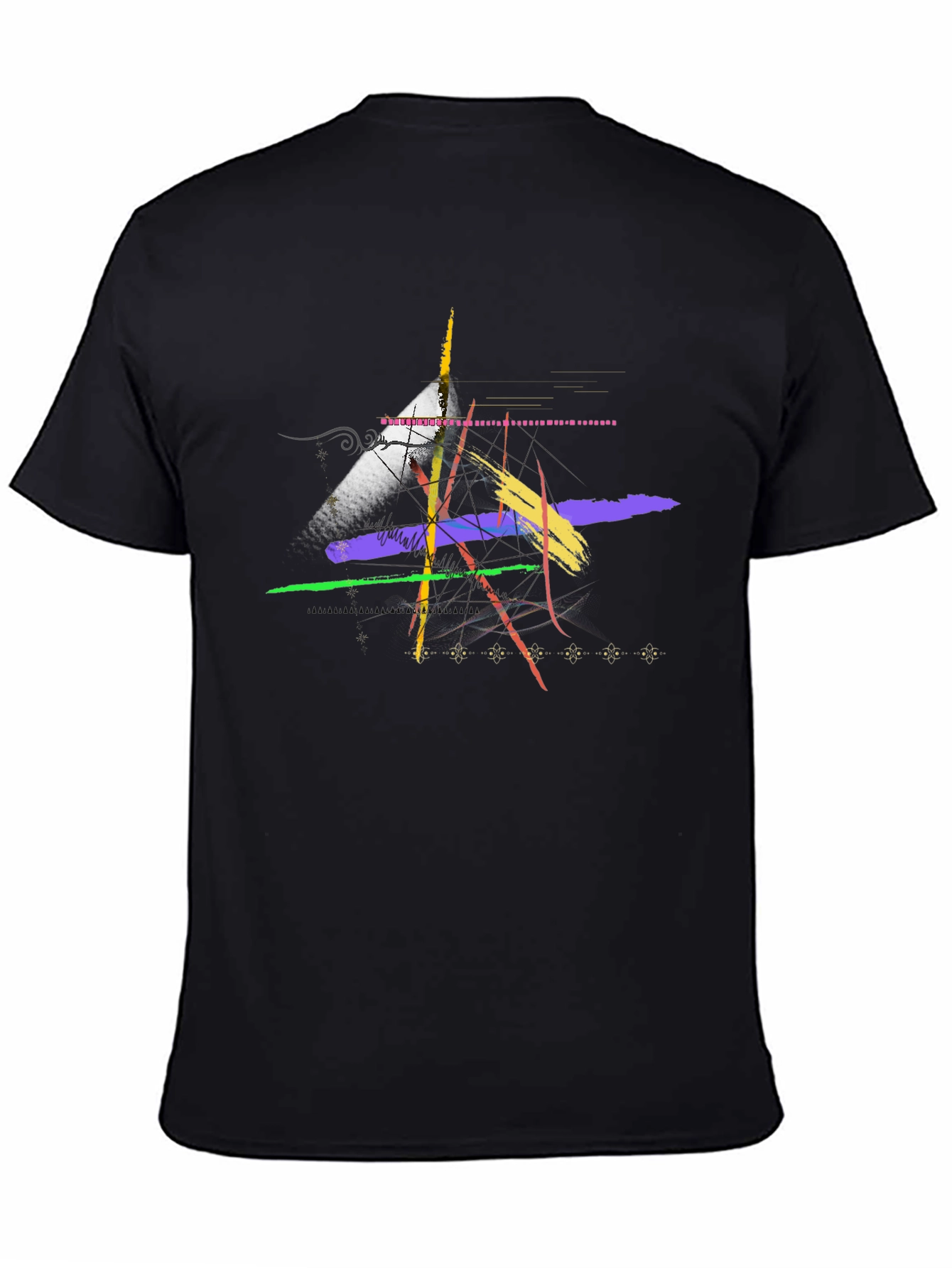 Abstract Art Black Graphic T-Shirt