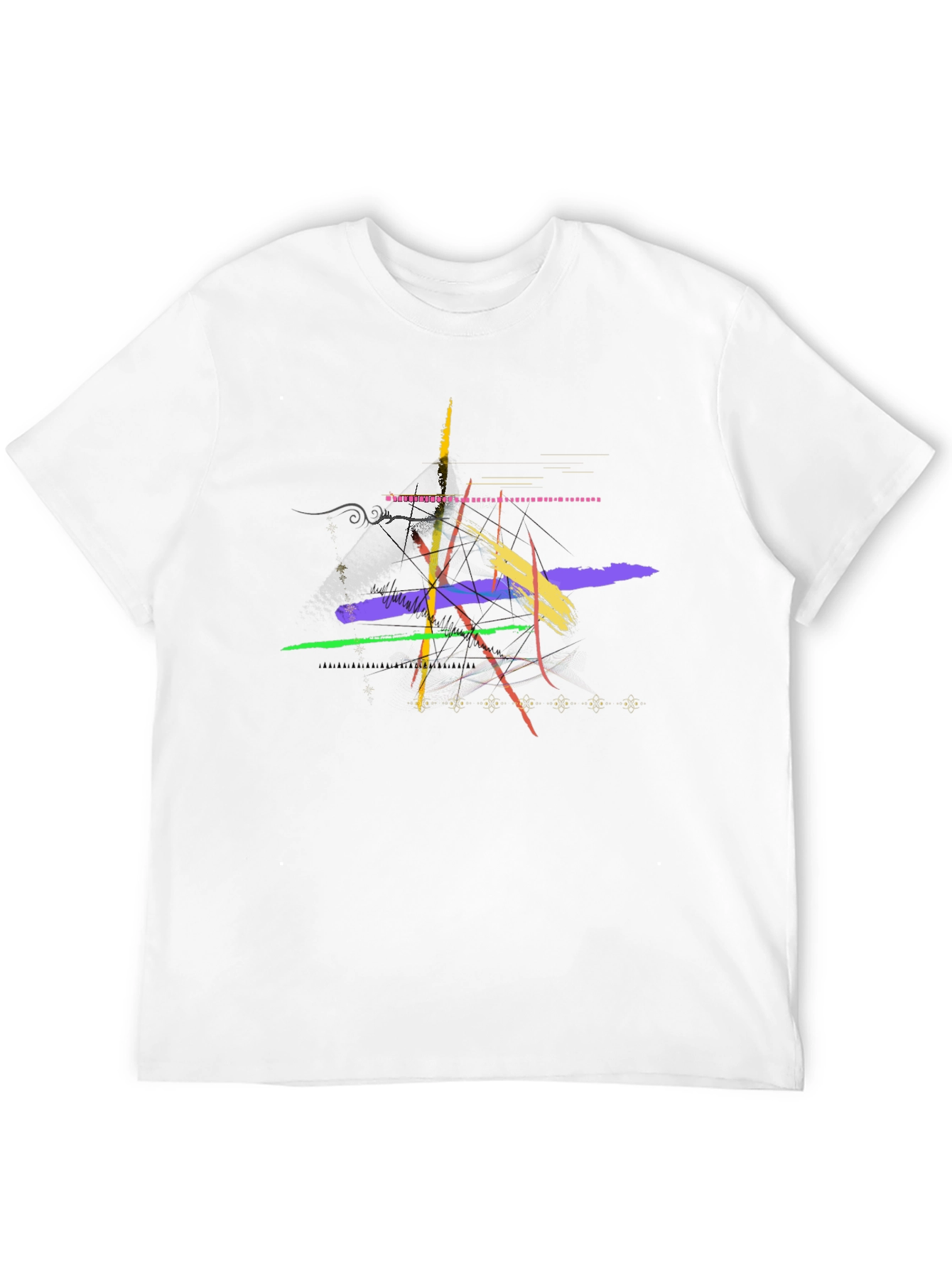 Abstract Art Black Graphic T-Shirt