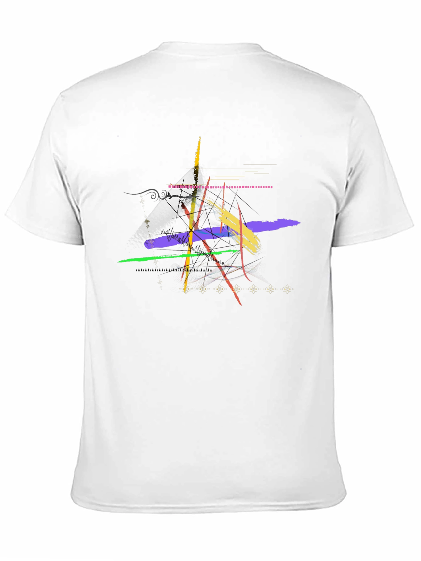 Abstract Art Black Graphic T-Shirt