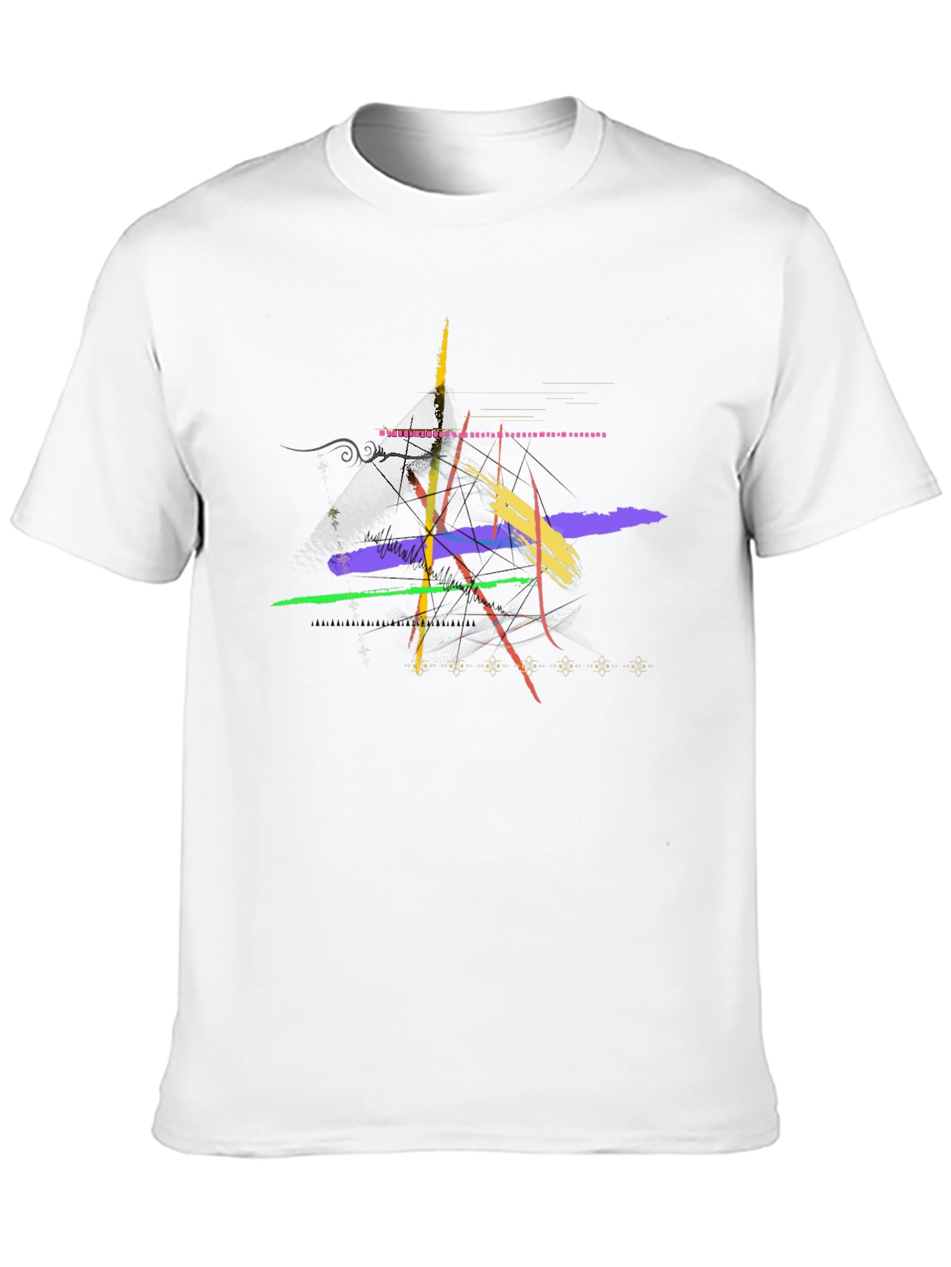 Abstract Art Black Graphic T-Shirt