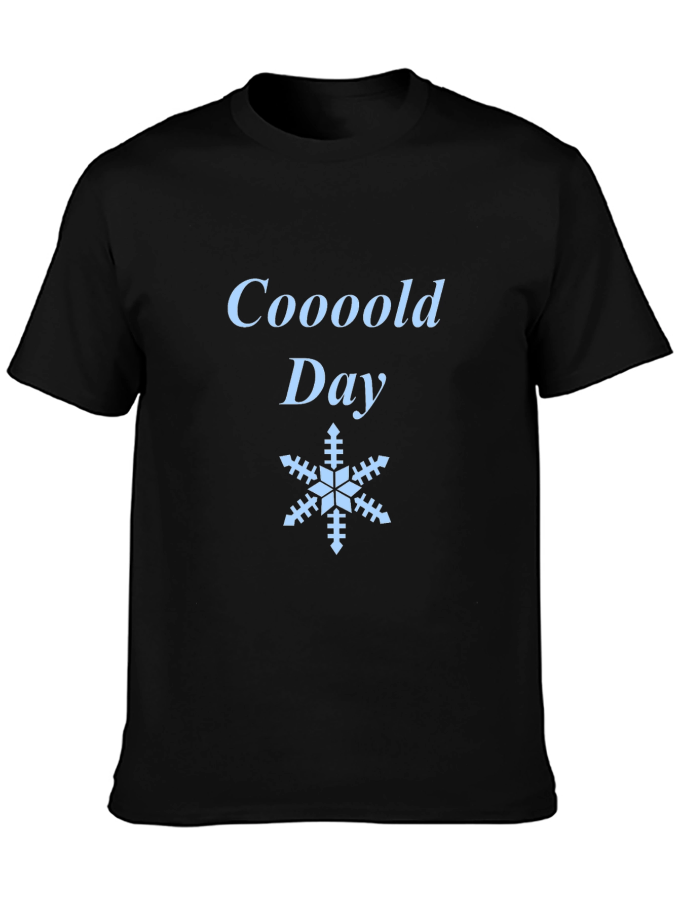 Coooold Day Black T-Shirt