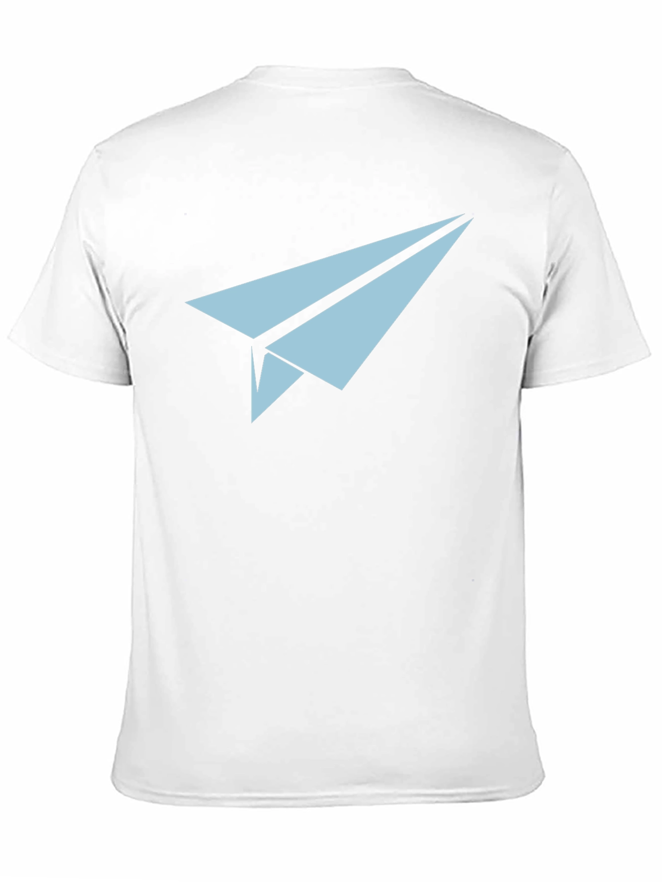 Paper Airplane Graphic Tee - Black Cotton Casual Top