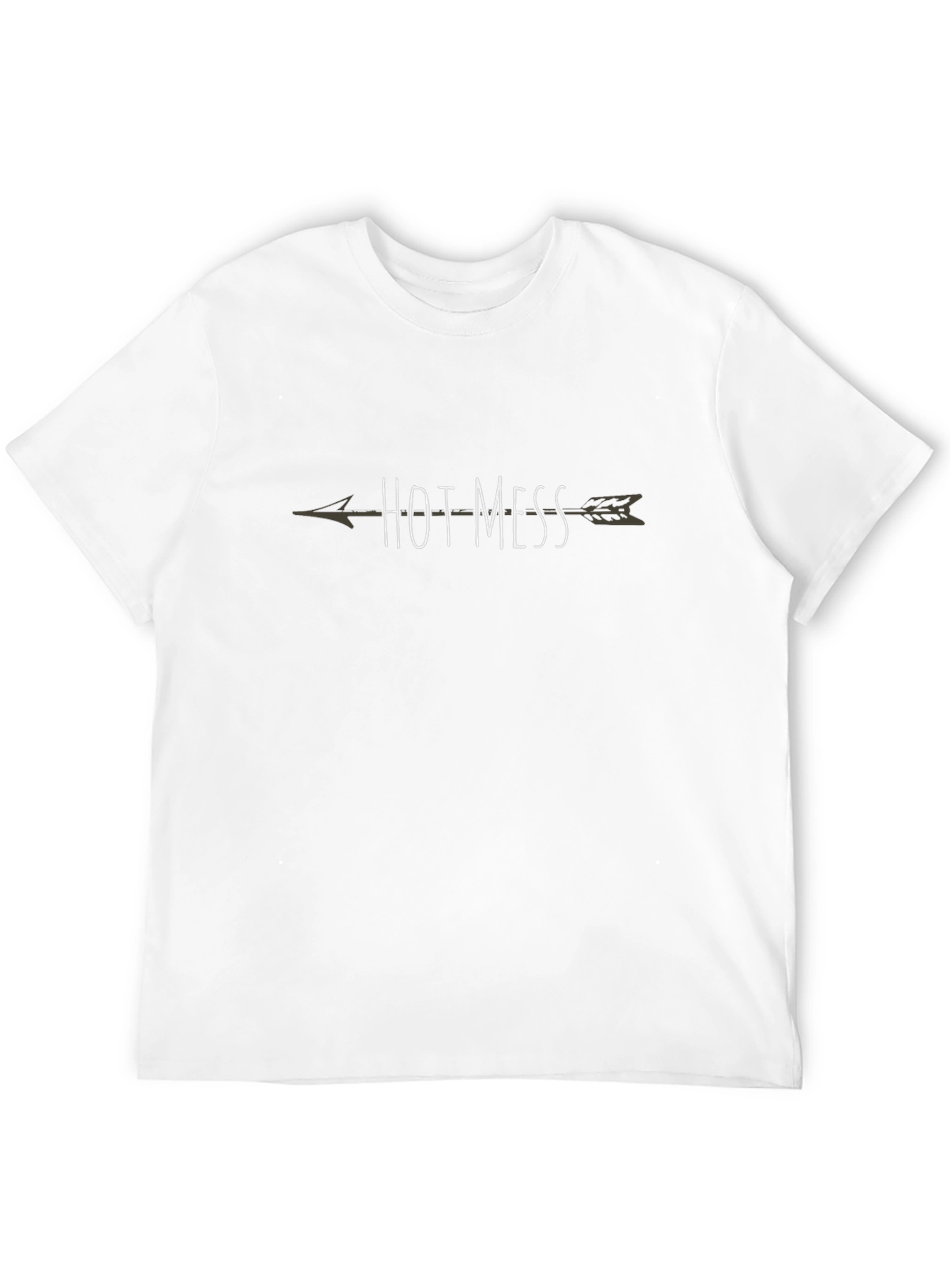 Hot Mess Arrow Graphic Tee - Trendy Casual T-Shirt