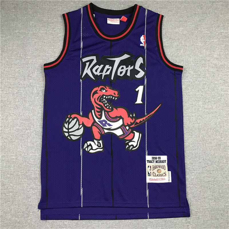 Men's Toronto Raptors Tracy McGrady Purple 1998-99 Hardwood Classics Swingman Jerseys