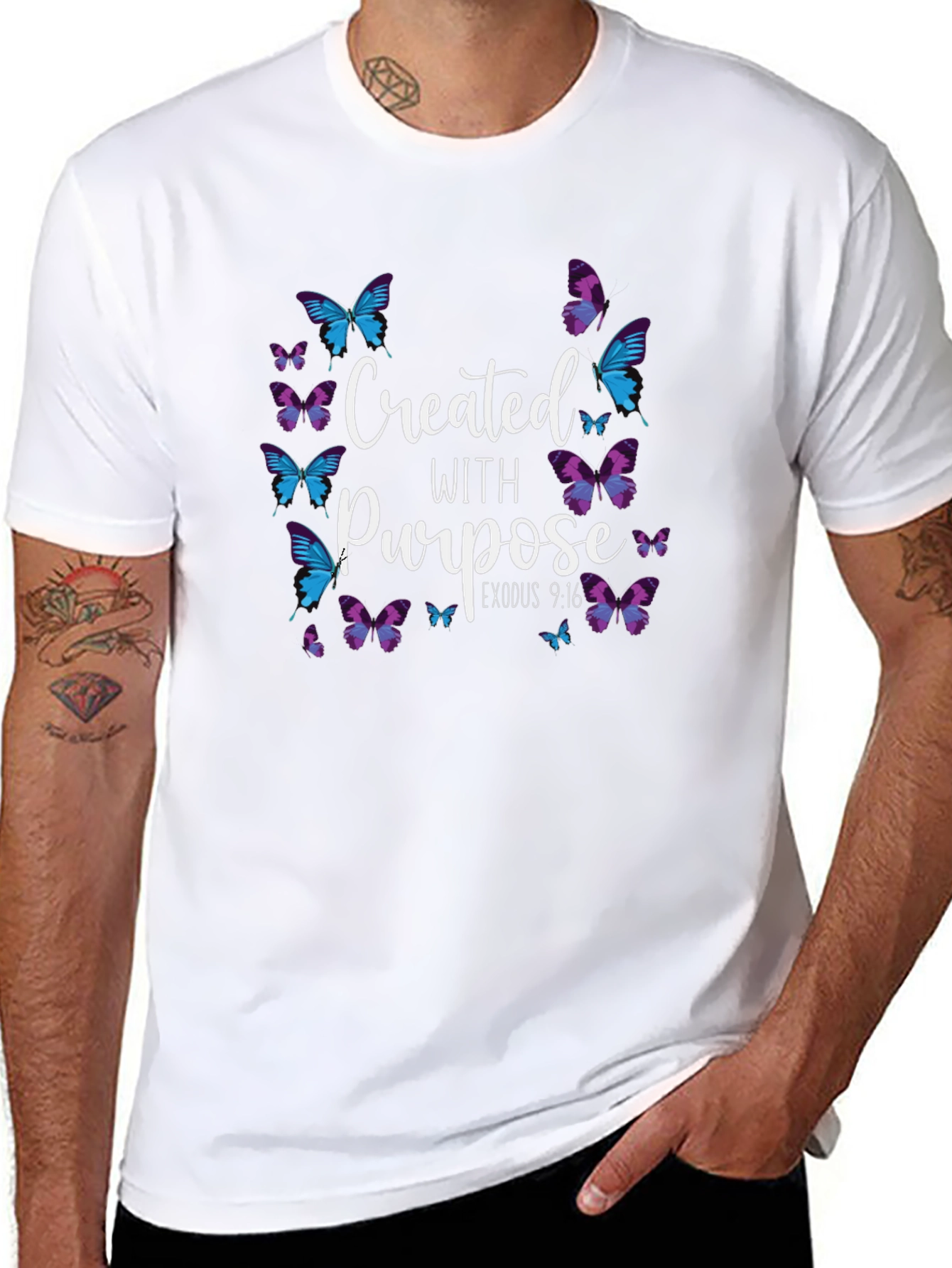 Created with Purpose Butterfly T-Shirt