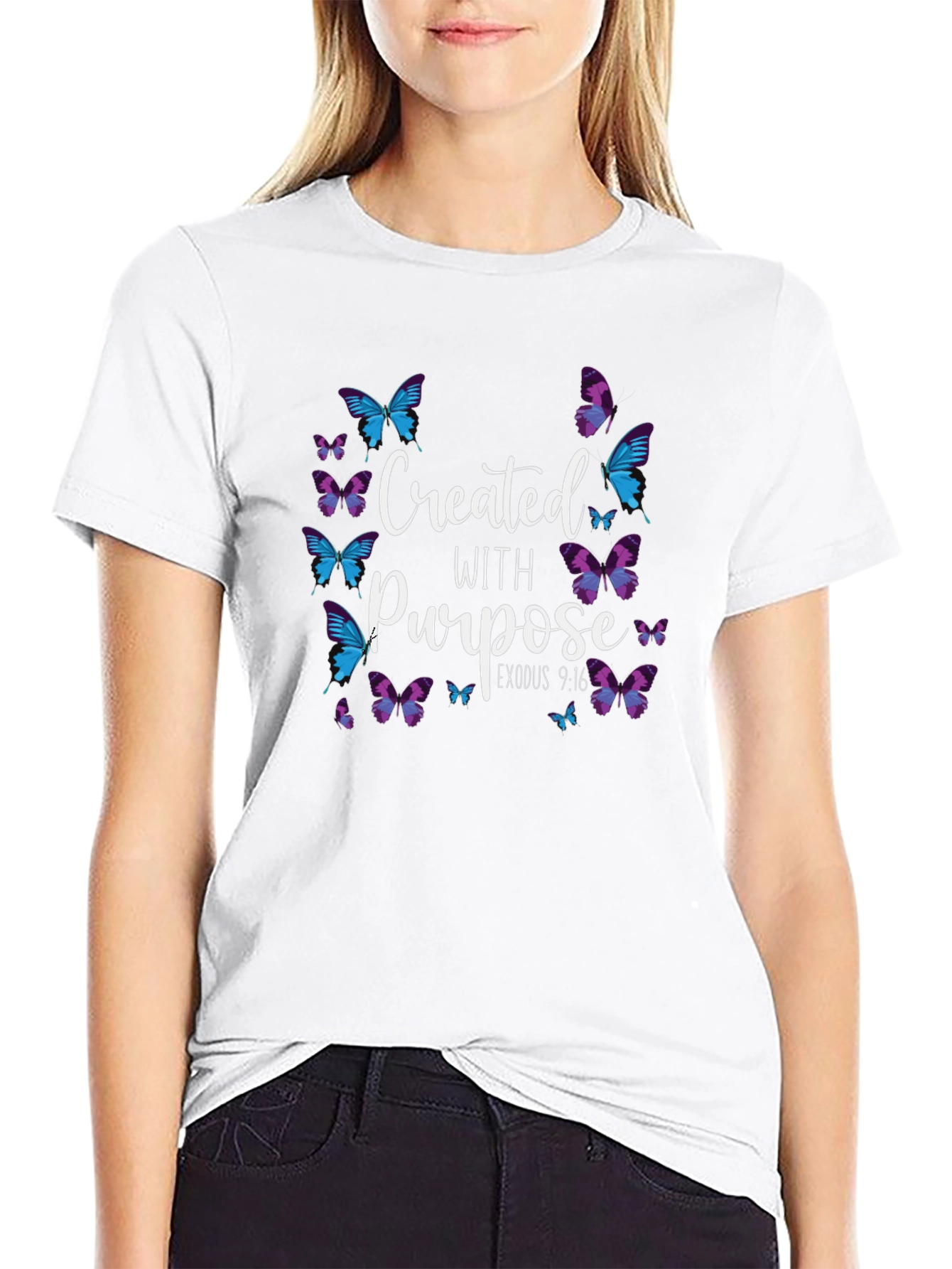 Created with Purpose Butterfly T-Shirt