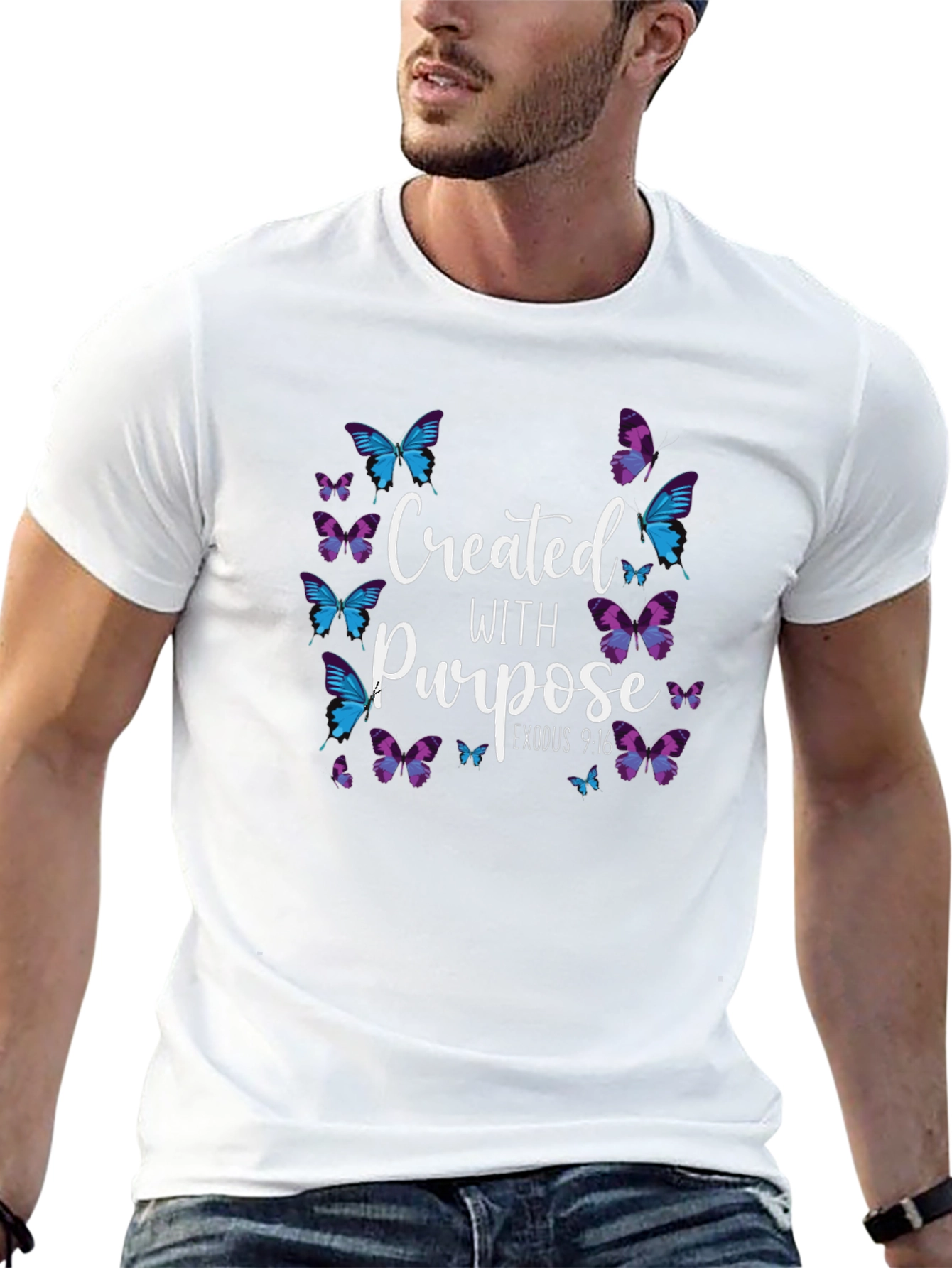 Created with Purpose Butterfly T-Shirt