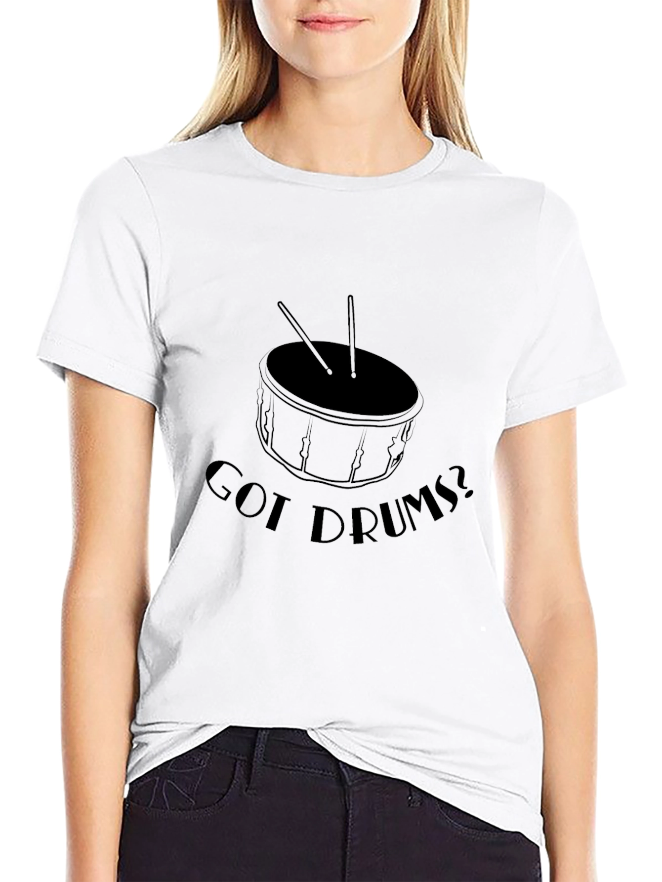 Got Drums? Black Graphic T-Shirt