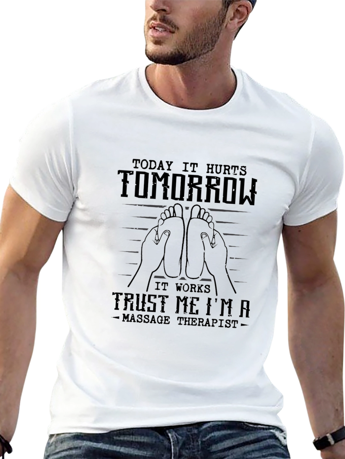 Massage Therapist Funny T-Shirt - Today it Hurts
