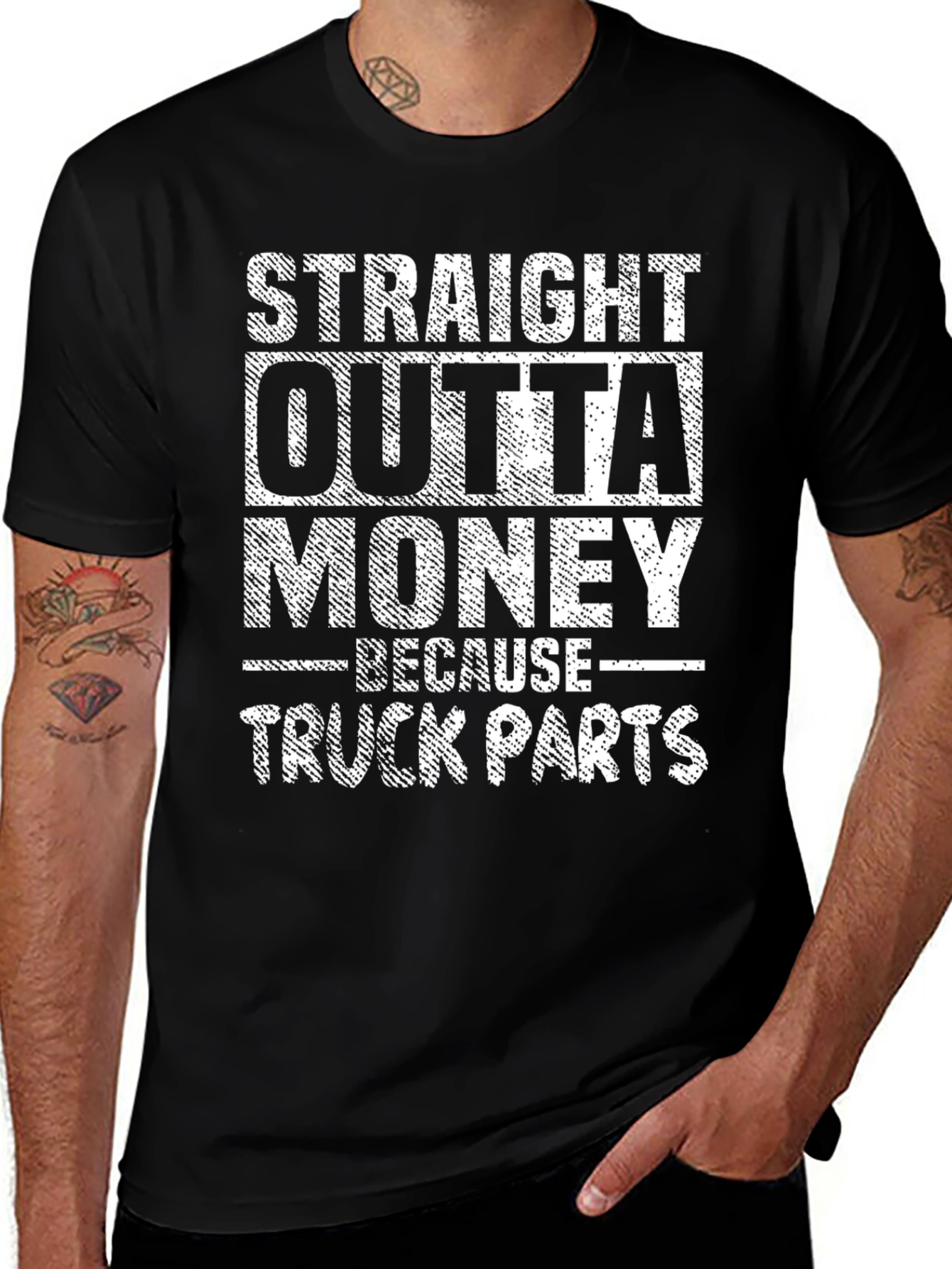 Straight Outta Money Truck Parts T-Shirt