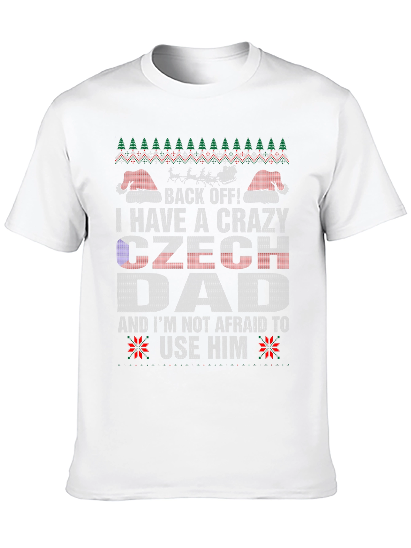 Crazy Czech Dad Christmas T-Shirt