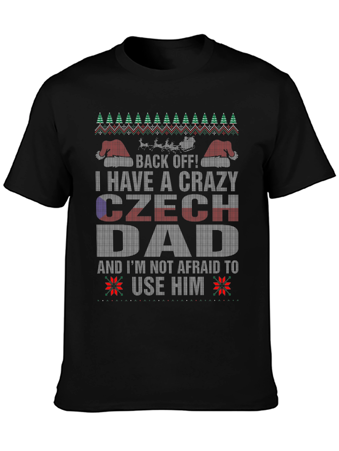 Crazy Czech Dad Christmas T-Shirt