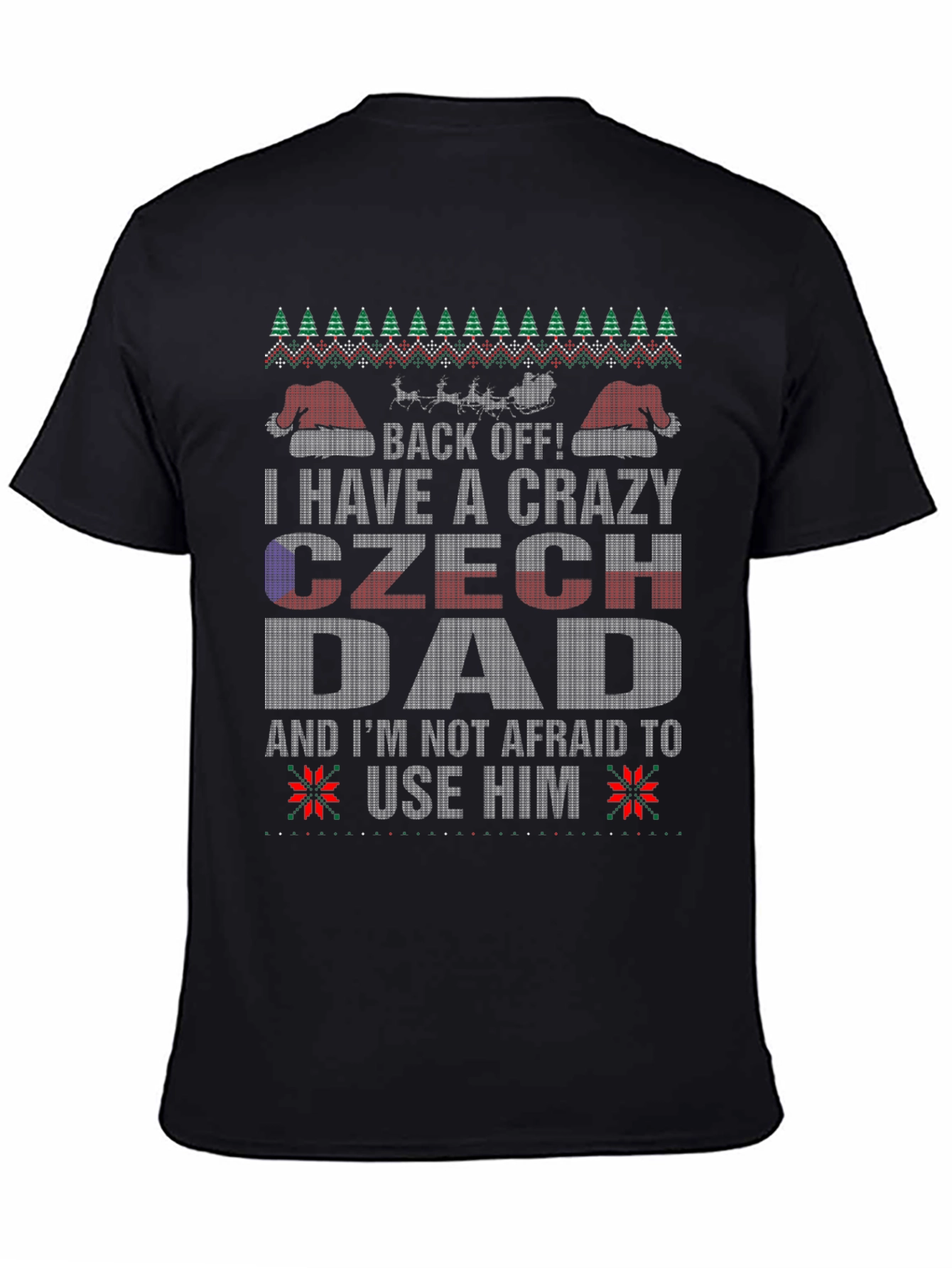 Crazy Czech Dad Christmas T-Shirt