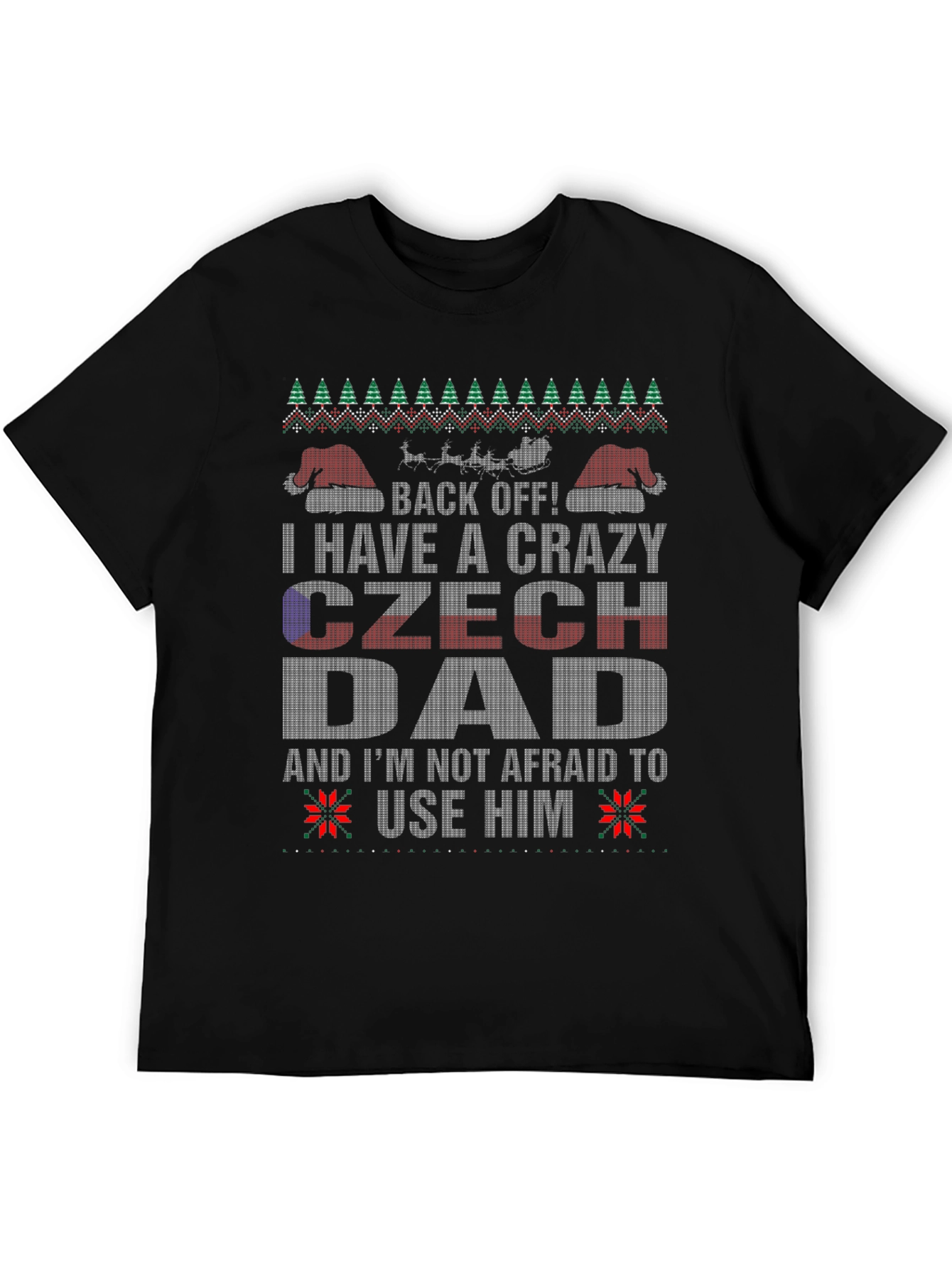 Crazy Czech Dad Christmas T-Shirt