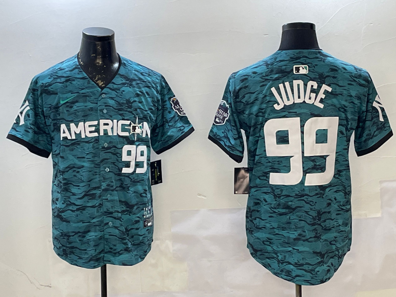 Men's American League Aaron Judge #99 Teal 2023 MLB All-Star Game Limited Player Jerseys
