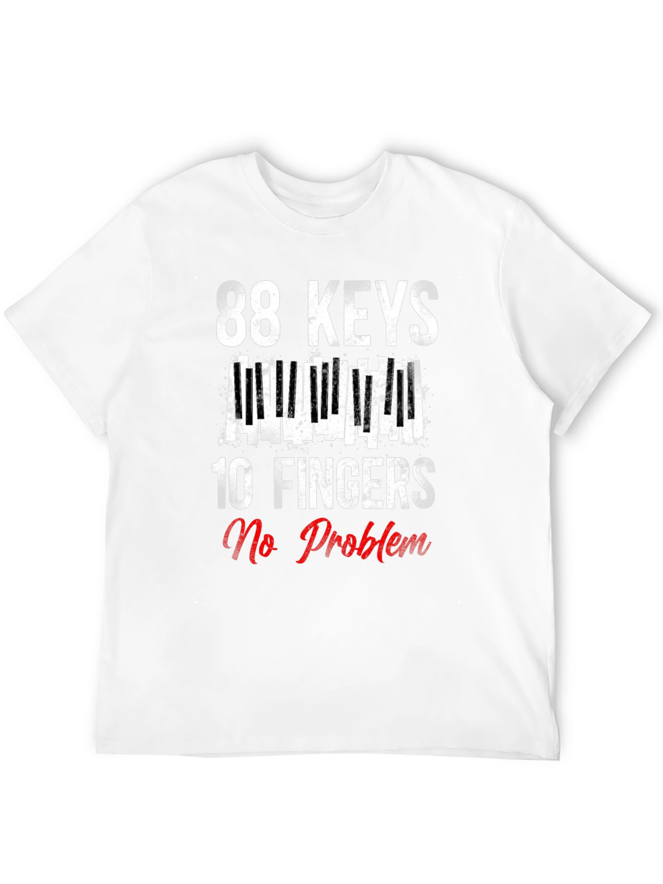 88 Keys 10 Fingers No Problem Graphic Tee