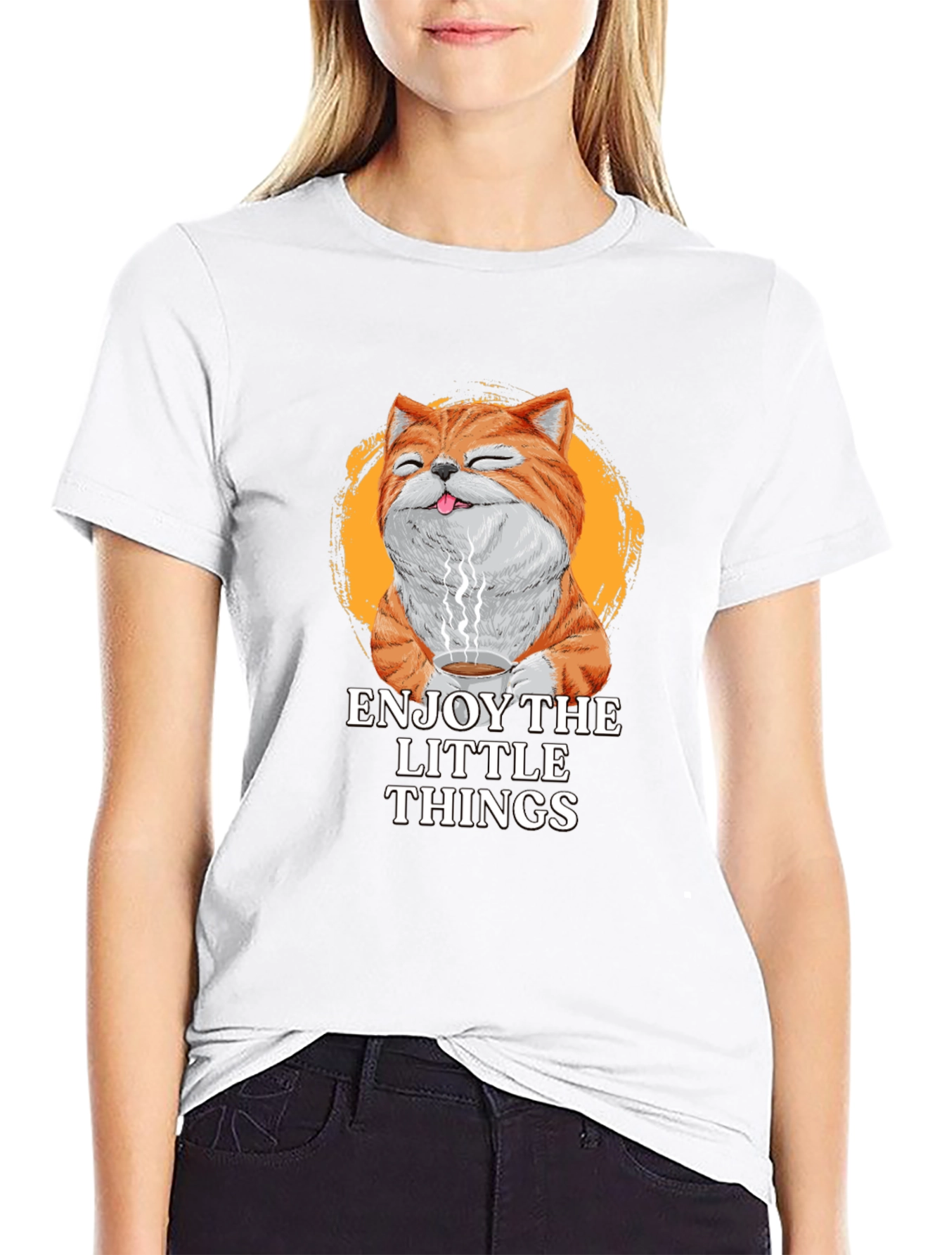 Enjoy The Little Things Cat T-Shirt