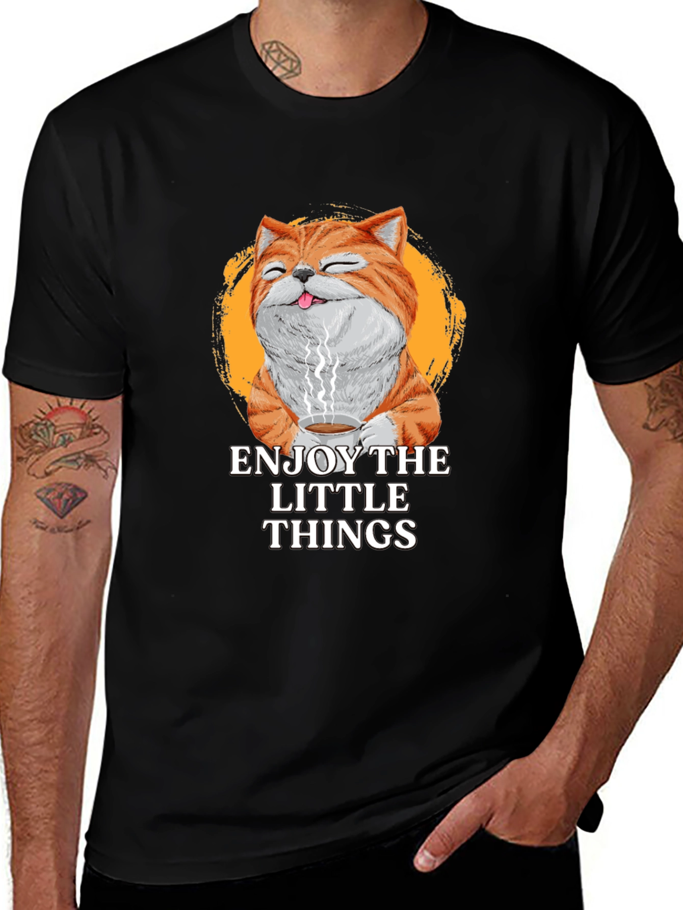 Enjoy The Little Things Cat T-Shirt
