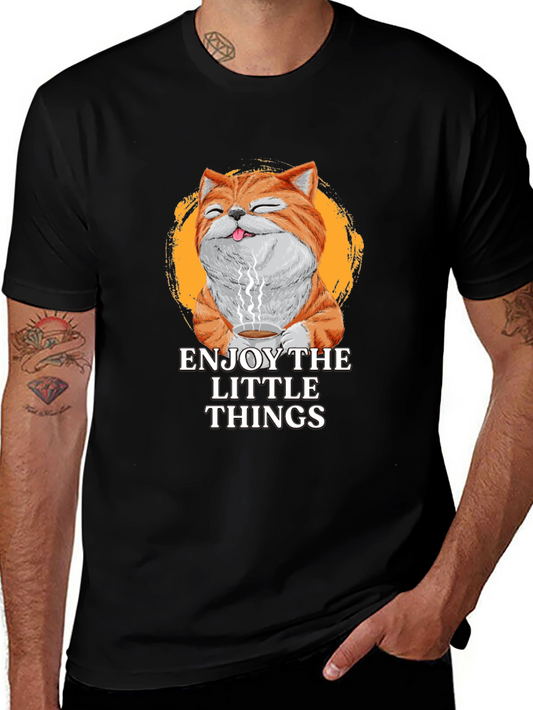 Enjoy The Little Things Cat T-Shirt