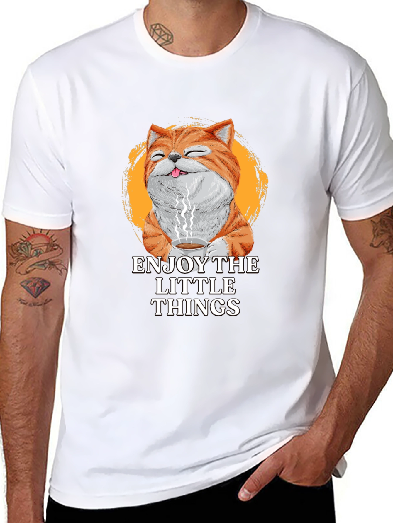 Enjoy The Little Things Cat T-Shirt