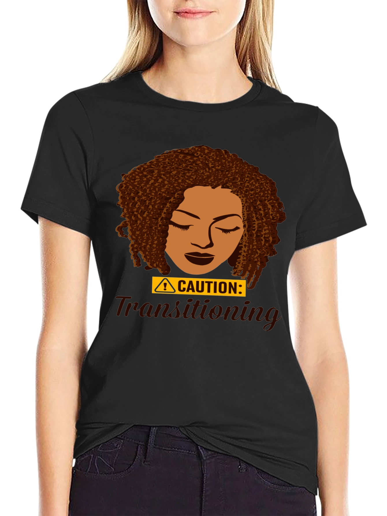 Caution Transitioning Natural Hair T-Shirt