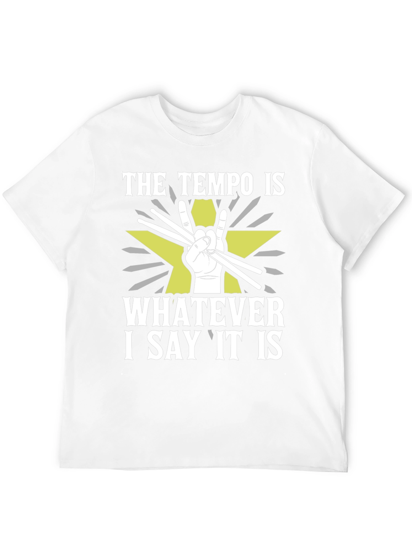 Tempo Drummer T-Shirt - Rock and Roll Style