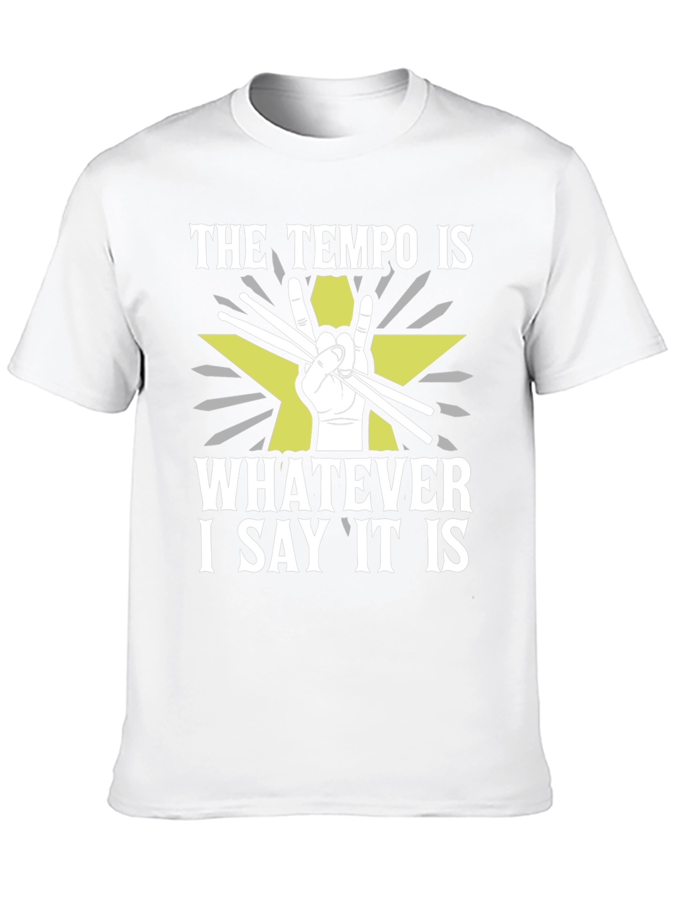 Tempo Drummer T-Shirt - Rock and Roll Style