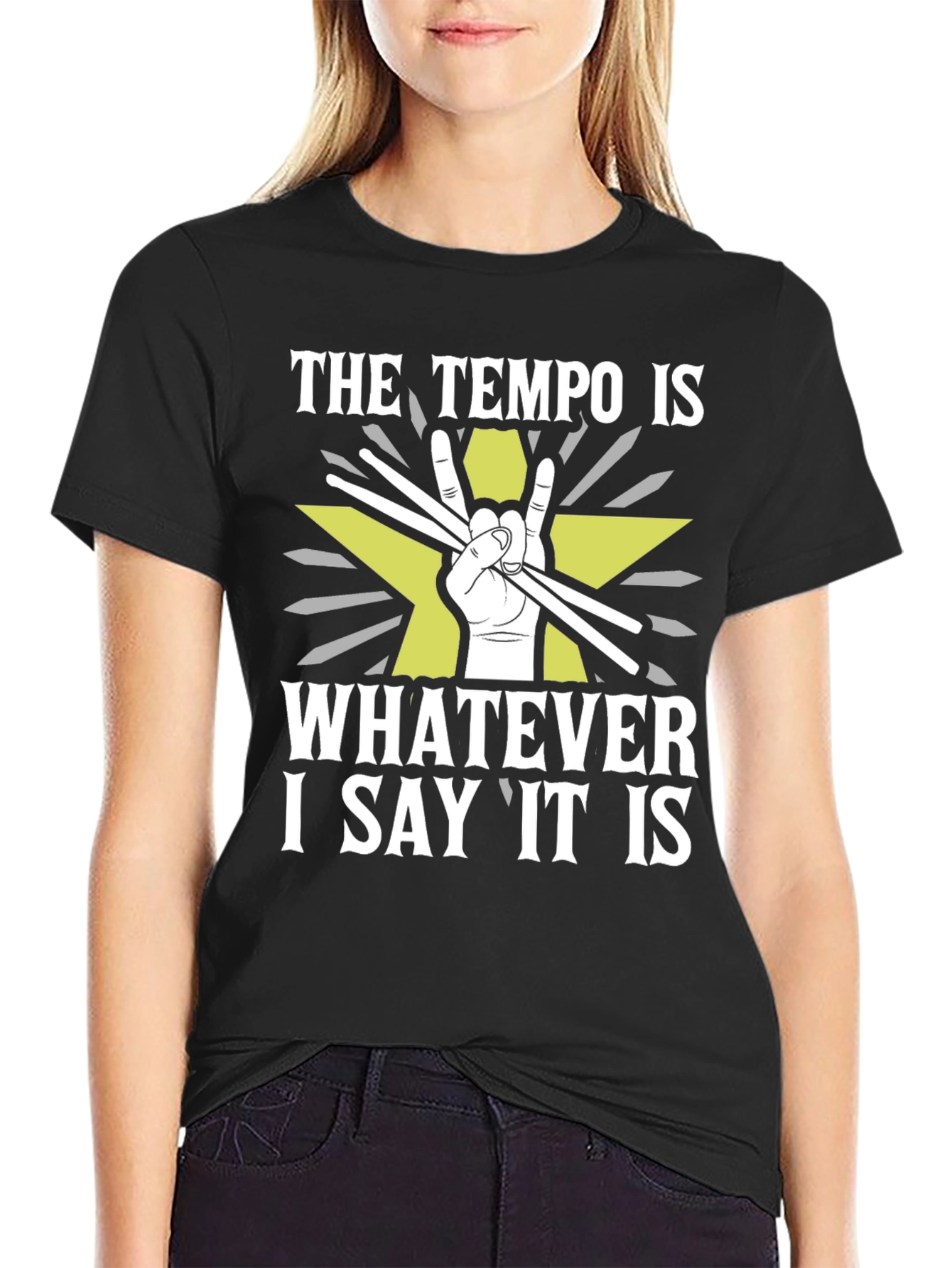 Tempo Drummer T-Shirt - Rock and Roll Style