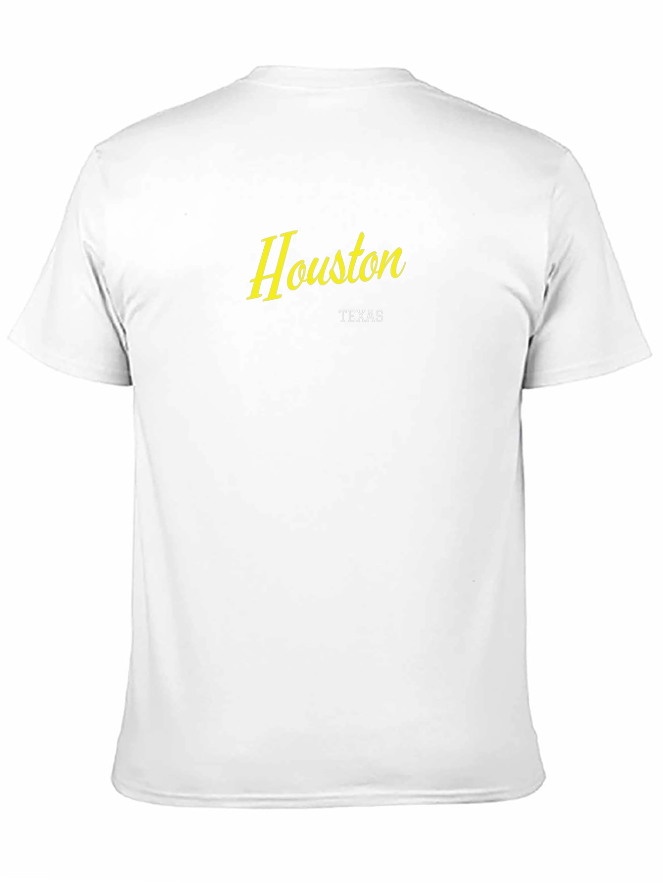 Houston Texas City Script Black T-Shirt
