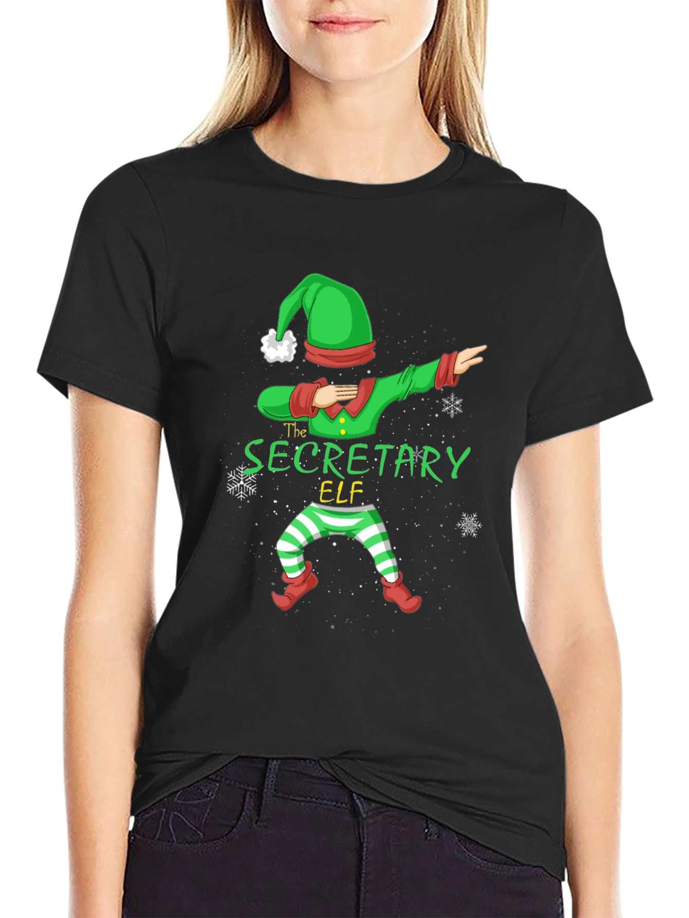 Secretary Elf Christmas T-Shirt